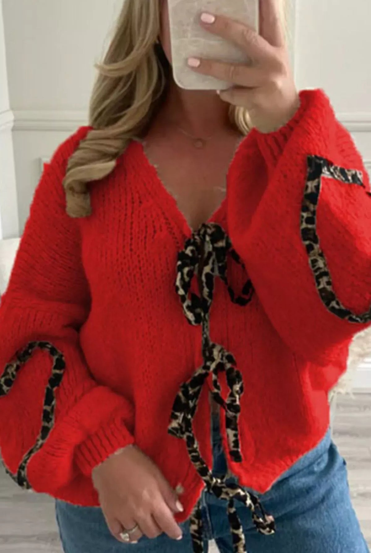 Tie Front Long Sleeve Sweater-Krush Kandy, Women's Online Fashion Boutique Located in Phoenix, Arizona (Scottsdale Area)