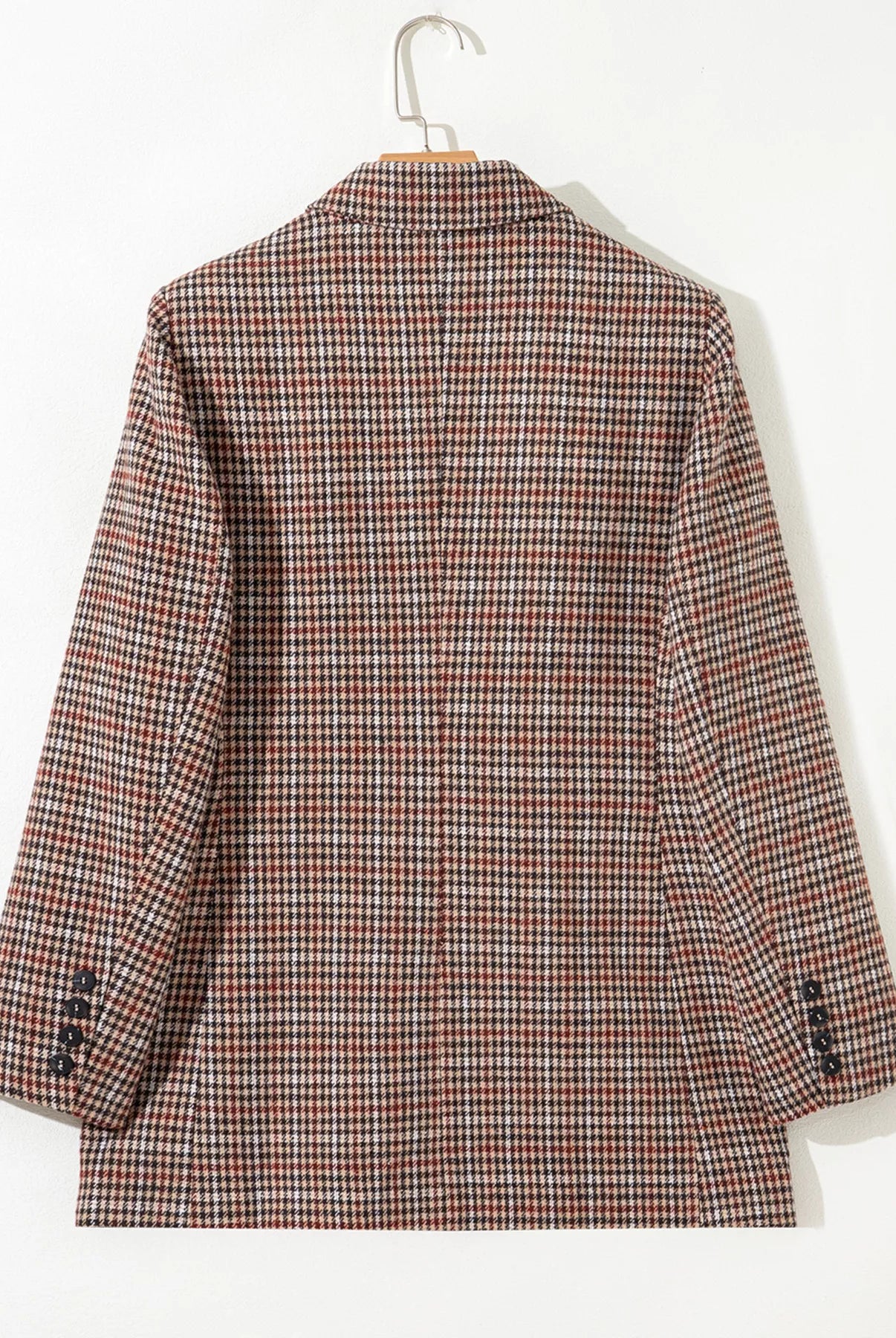 Houndstooth Lapel Collar Blazer-Blazers-Krush Kandy, Women's Online Fashion Boutique Located in Phoenix, Arizona (Scottsdale Area)