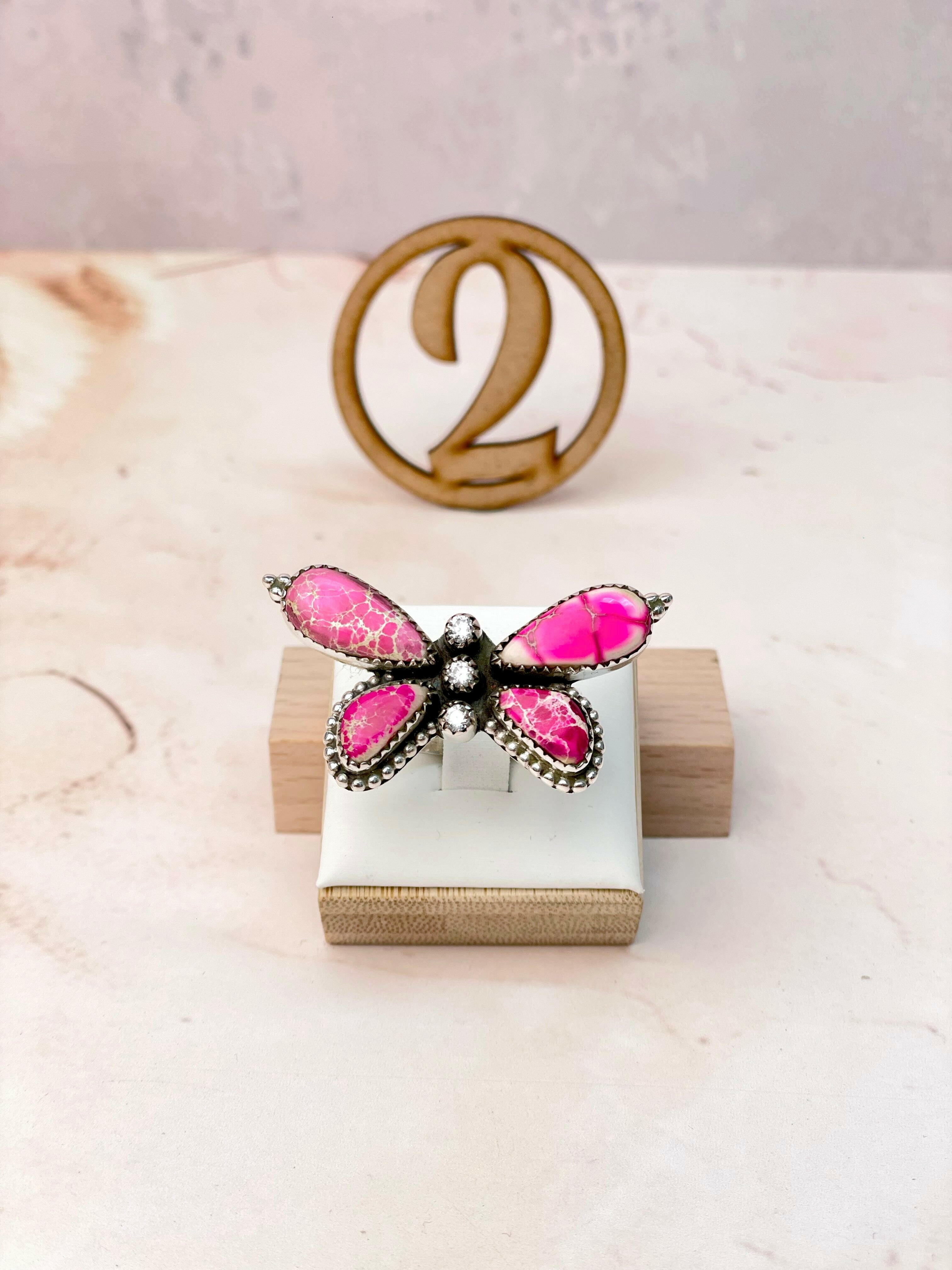 Jasper Butterfly in the Desert Rings-Rings-Krush Kandy, Women's Online Fashion Boutique Located in Phoenix, Arizona (Scottsdale Area)
