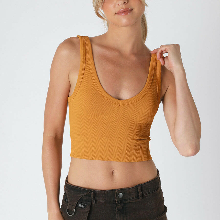 NIKIBIKI Reversible Herringbone Tank Top-Tanks-Krush Kandy, Women's Online Fashion Boutique Located in Phoenix, Arizona (Scottsdale Area)