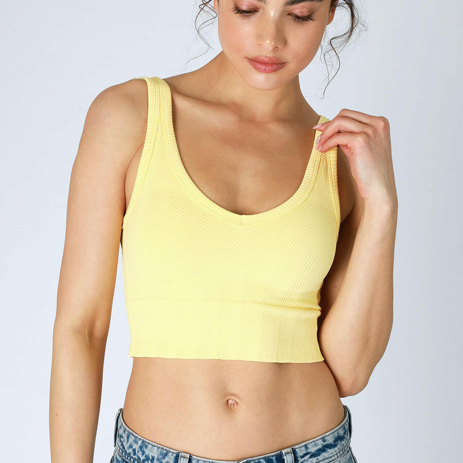NIKIBIKI Reversible Herringbone Tank Top-Tanks-Krush Kandy, Women's Online Fashion Boutique Located in Phoenix, Arizona (Scottsdale Area)