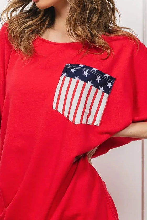 BiBi French Terry With Front Pocket Dolman Sleeves Top-Tops-Krush Kandy, Women's Online Fashion Boutique Located in Phoenix, Arizona (Scottsdale Area)