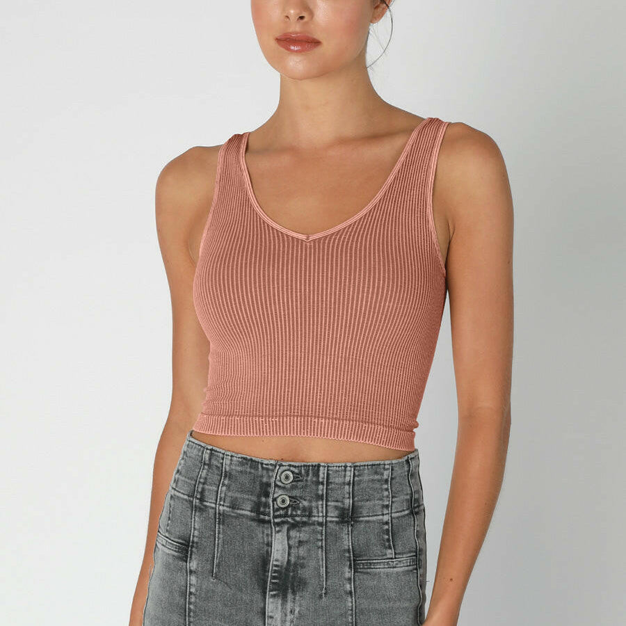 NIKIBIKI Mineral Wash Reversible Tank Top-Tanks-Krush Kandy, Women's Online Fashion Boutique Located in Phoenix, Arizona (Scottsdale Area)