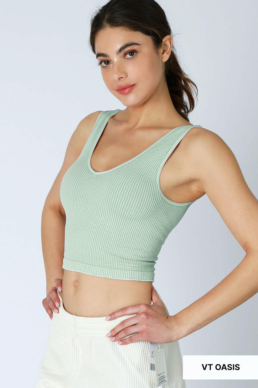NIKIBIKI Mineral Wash Reversible Tank Top-Tanks-Krush Kandy, Women's Online Fashion Boutique Located in Phoenix, Arizona (Scottsdale Area)
