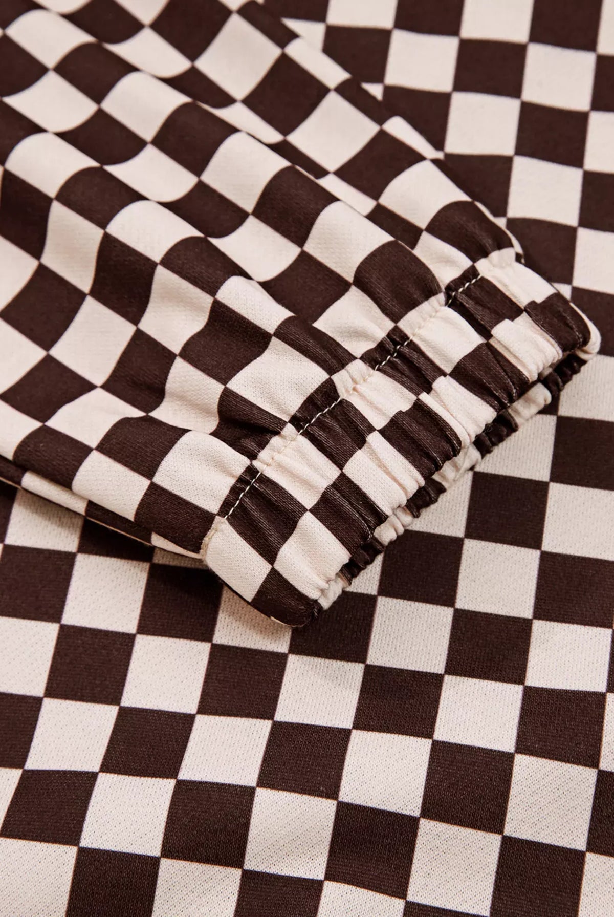 Checkered Drawstring Hoodie and Pants Set-2 Piece Outfit Sets-Krush Kandy, Women's Online Fashion Boutique Located in Phoenix, Arizona (Scottsdale Area)