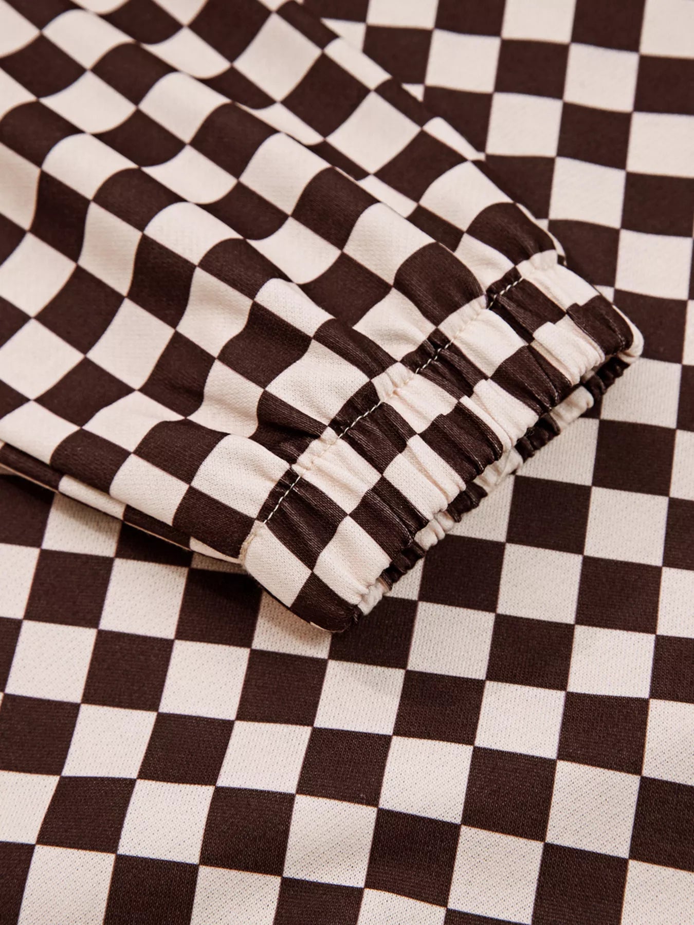 Checkered Drawstring Hoodie and Pants Set-2 Piece Outfit Sets-Krush Kandy, Women's Online Fashion Boutique Located in Phoenix, Arizona (Scottsdale Area)