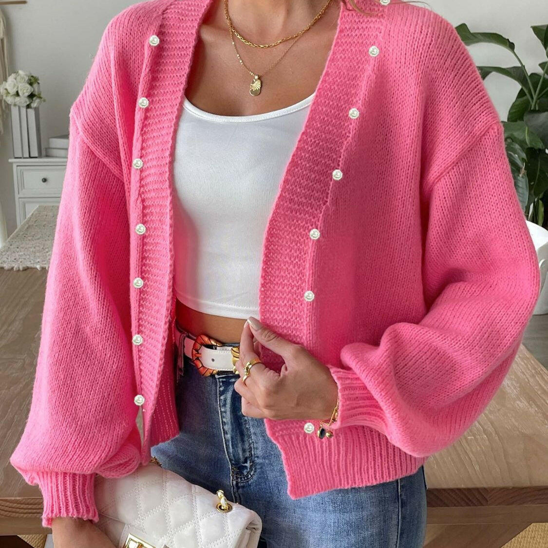Pearl Open Front Long Sleeve Cardigan-Krush Kandy, Women's Online Fashion Boutique Located in Phoenix, Arizona (Scottsdale Area)