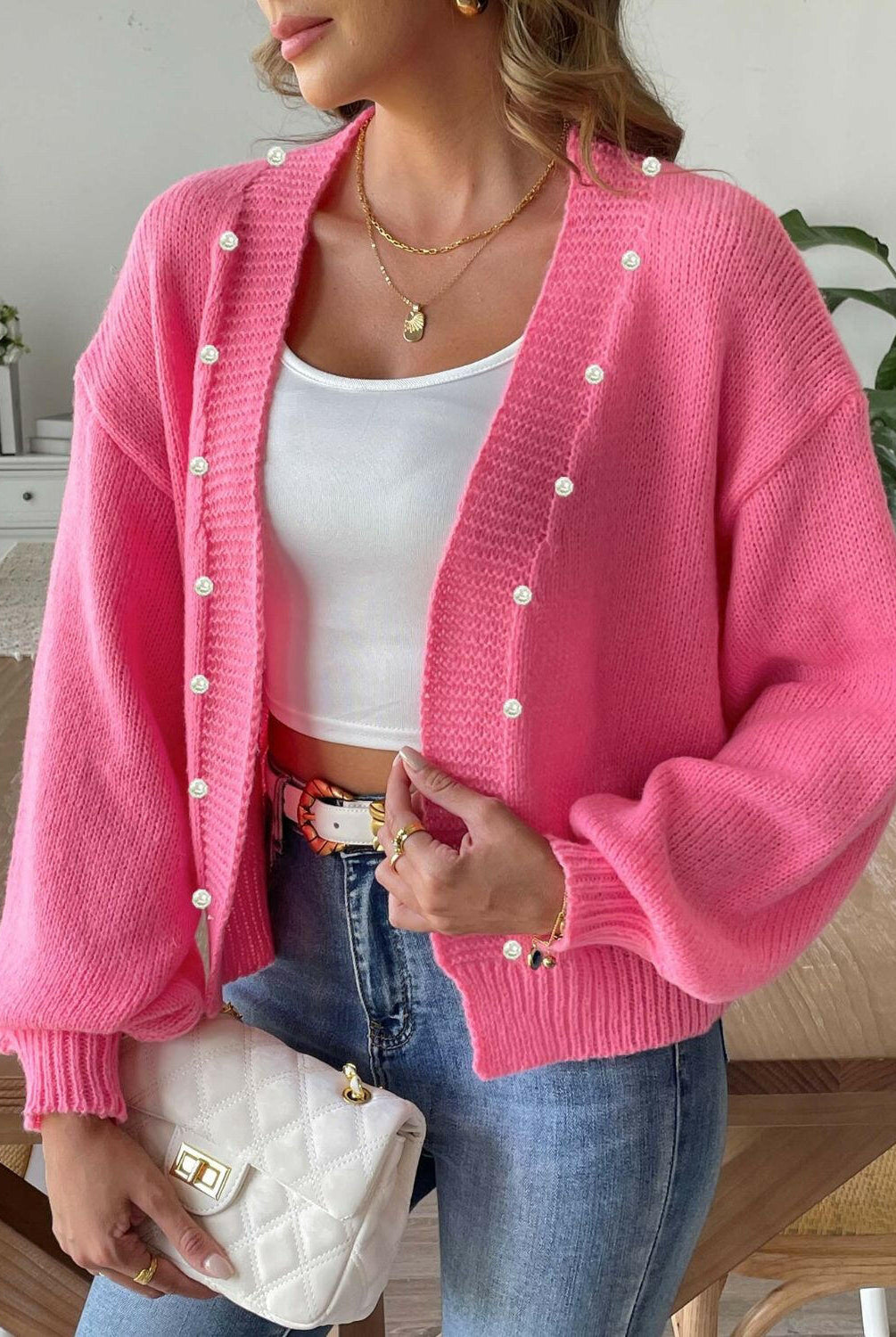 Pearl Open Front Long Sleeve Cardigan-Krush Kandy, Women's Online Fashion Boutique Located in Phoenix, Arizona (Scottsdale Area)
