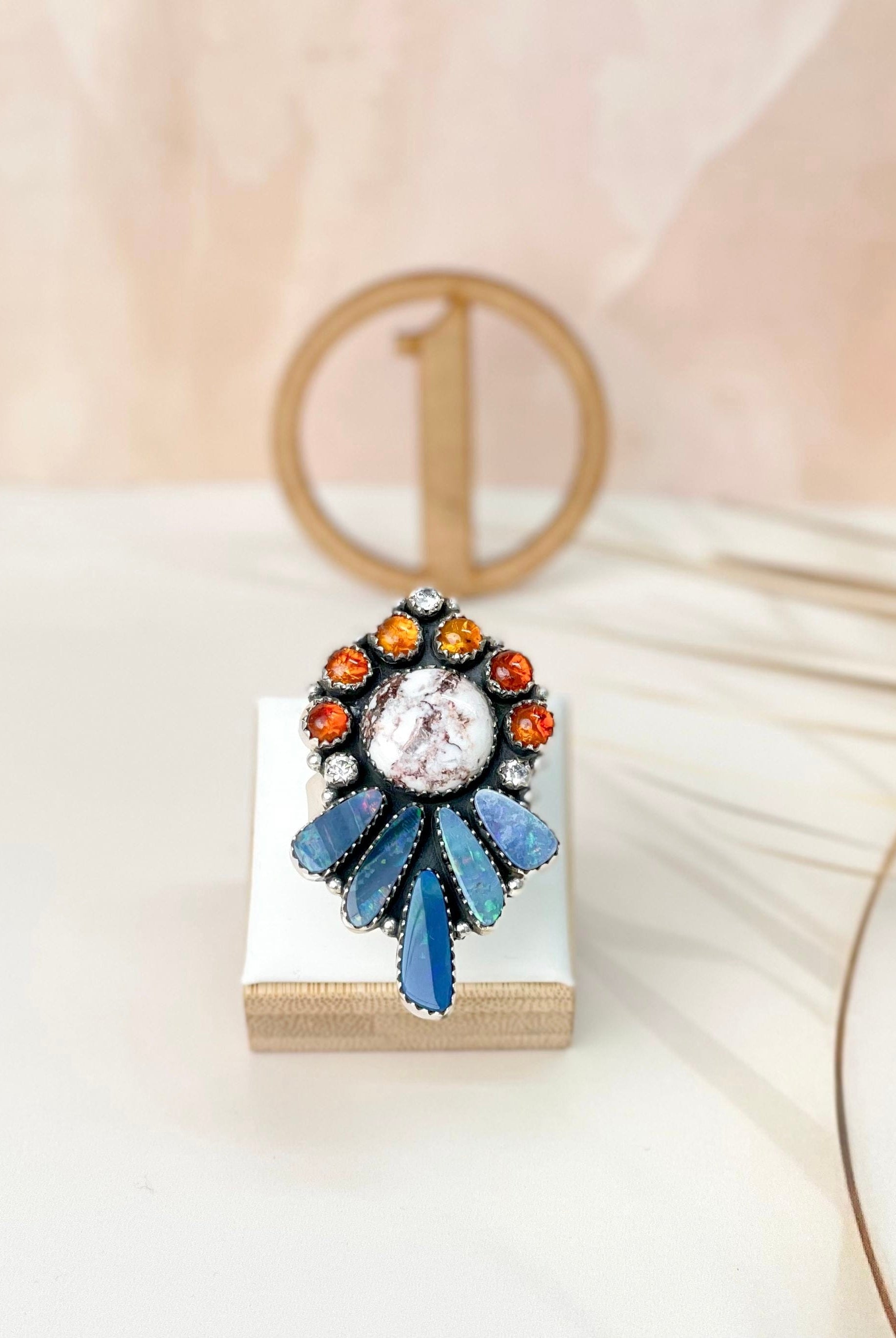 Australian Opal, Amber & Wild Horse Mixed Rings 24-Rings-Krush Kandy, Women's Online Fashion Boutique Located in Phoenix, Arizona (Scottsdale Area)