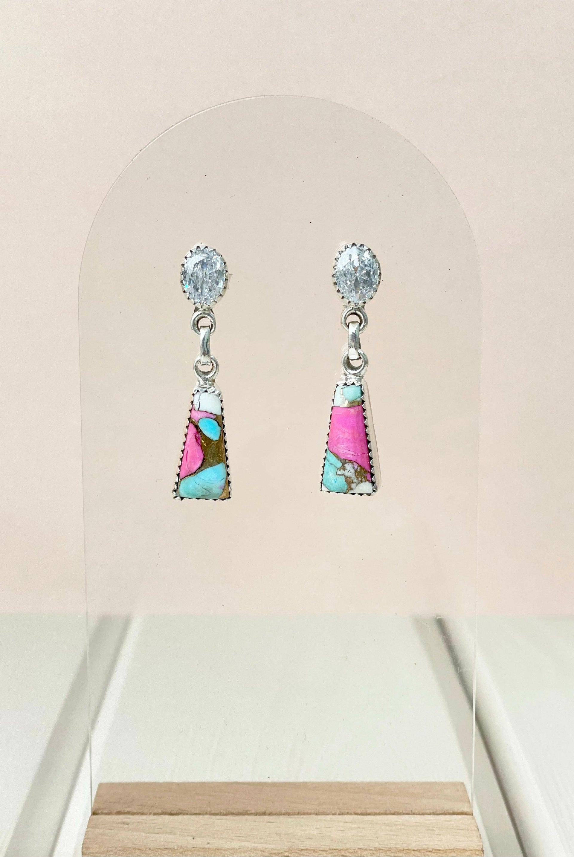 Cotton Candy Earrings Bno. 32-Earrings-Krush Kandy, Women's Online Fashion Boutique Located in Phoenix, Arizona (Scottsdale Area)