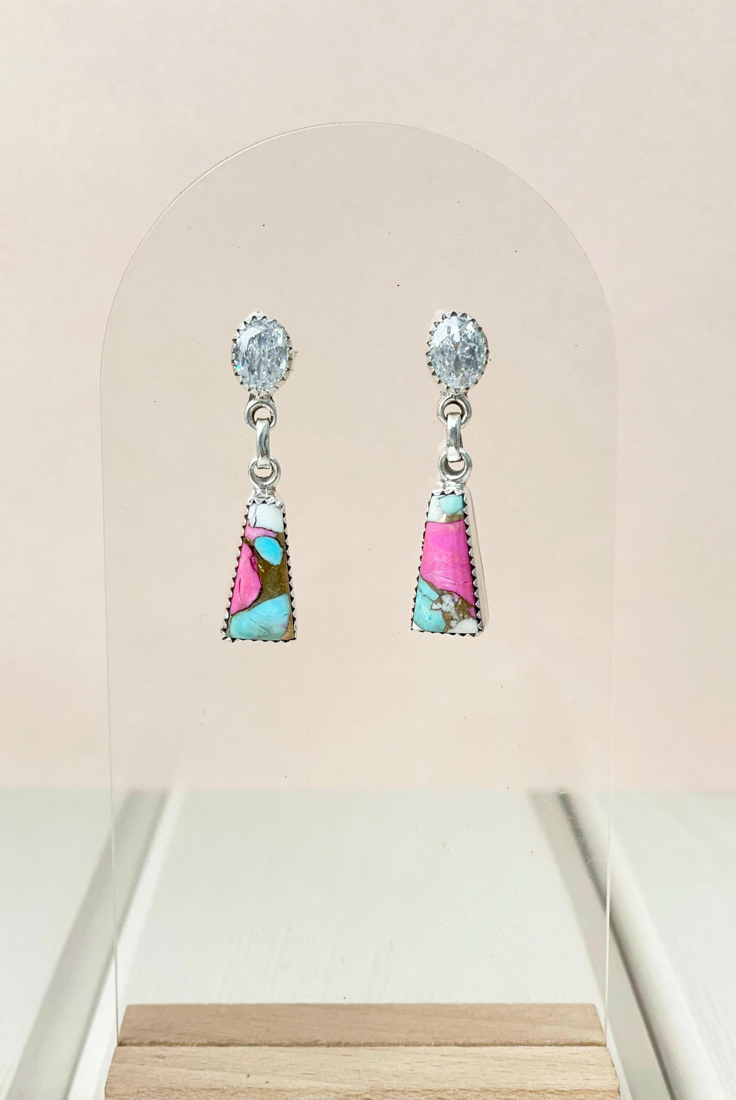 Cotton Candy Earrings Bno. 32-Earrings-Krush Kandy, Women's Online Fashion Boutique Located in Phoenix, Arizona (Scottsdale Area)