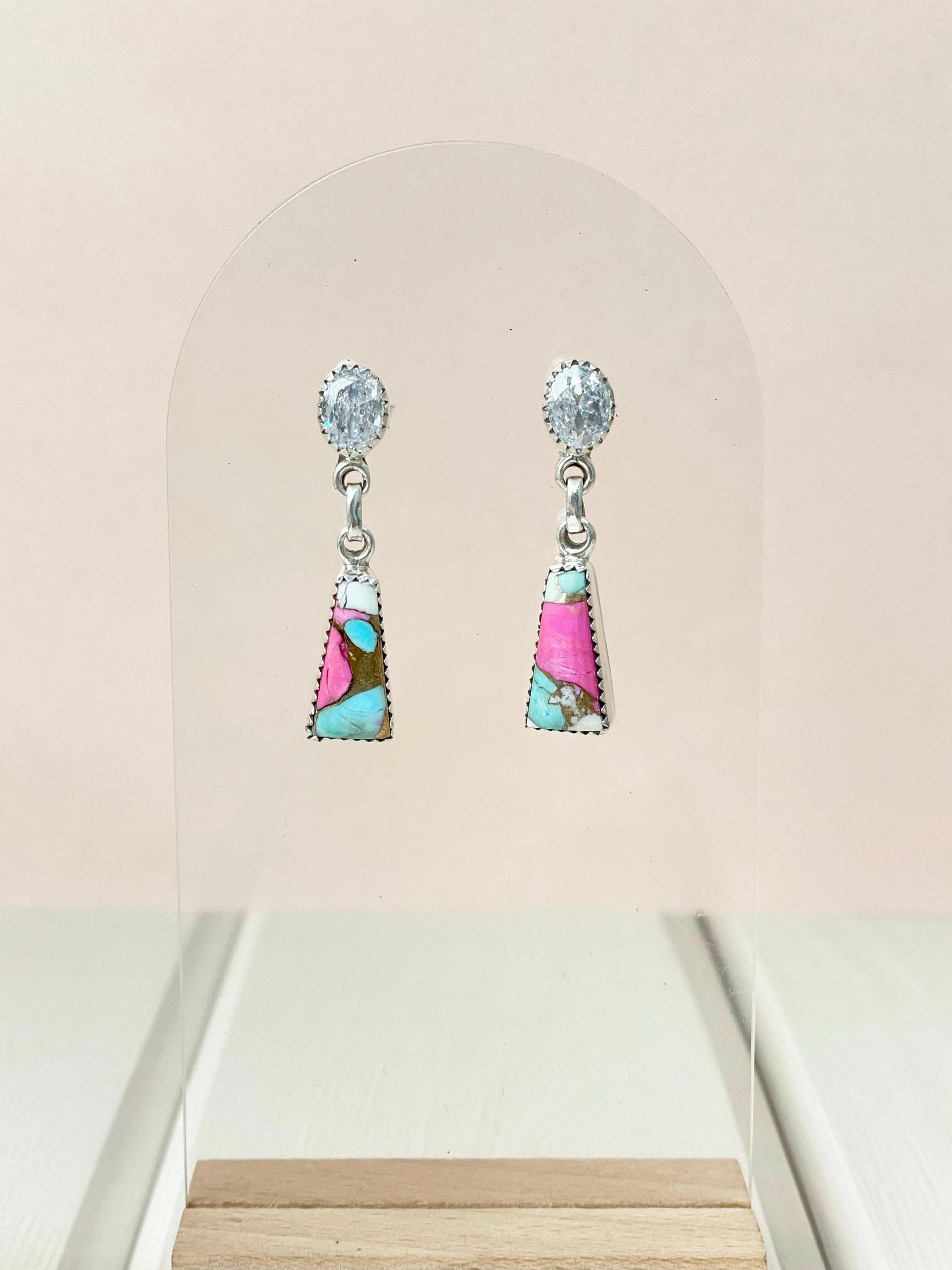 Cotton Candy Earrings Bno. 32-Earrings-Krush Kandy, Women's Online Fashion Boutique Located in Phoenix, Arizona (Scottsdale Area)