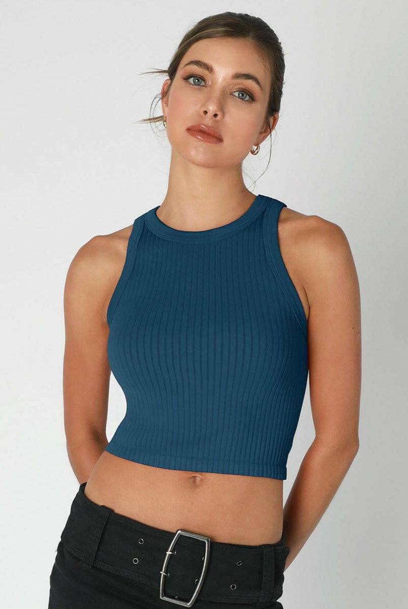 Wide Ribbed Tank Top-Krush Kandy, Women's Online Fashion Boutique Located in Phoenix, Arizona (Scottsdale Area)