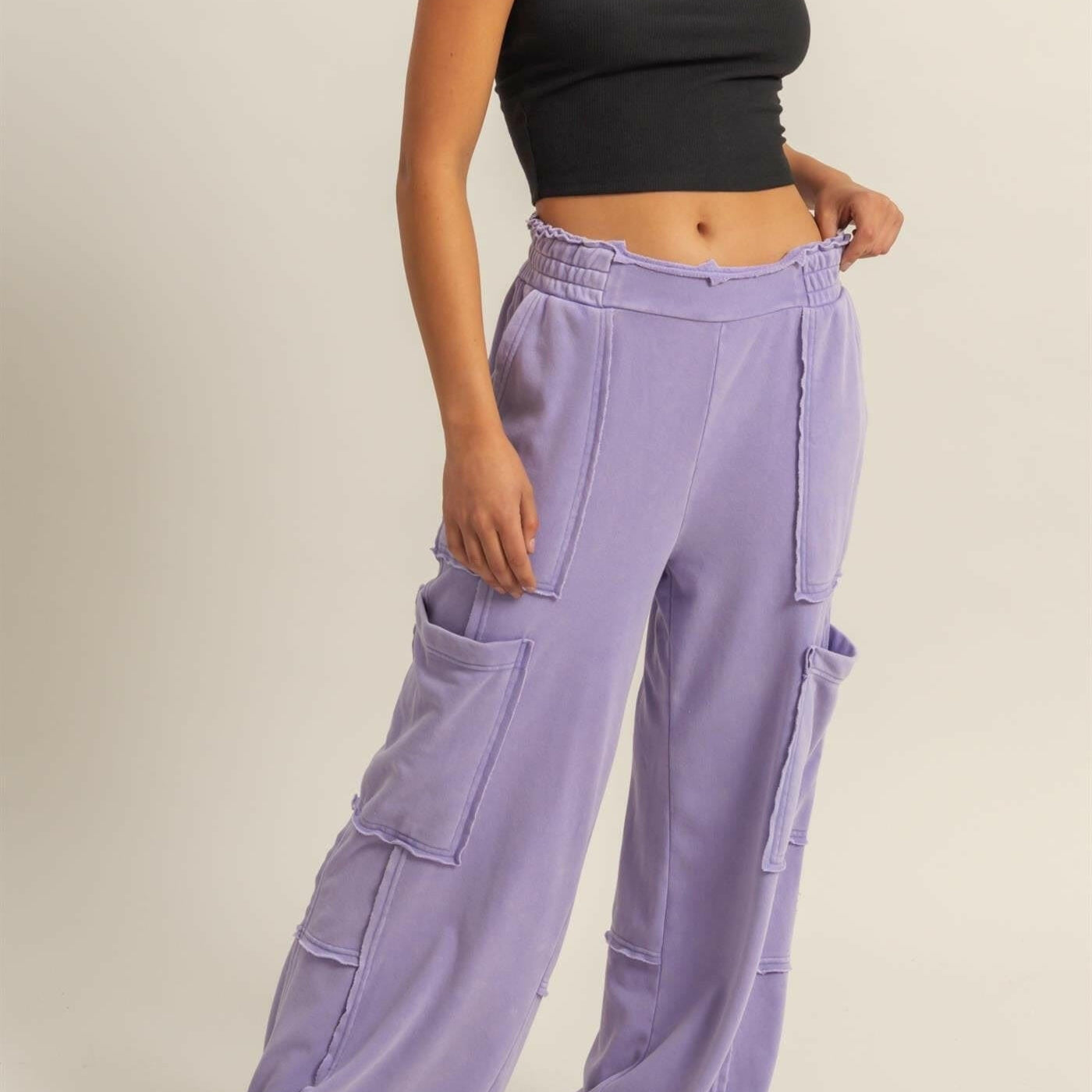 Oversized Utility Sweatpants-Pants-Krush Kandy, Women's Online Fashion Boutique Located in Phoenix, Arizona (Scottsdale Area)