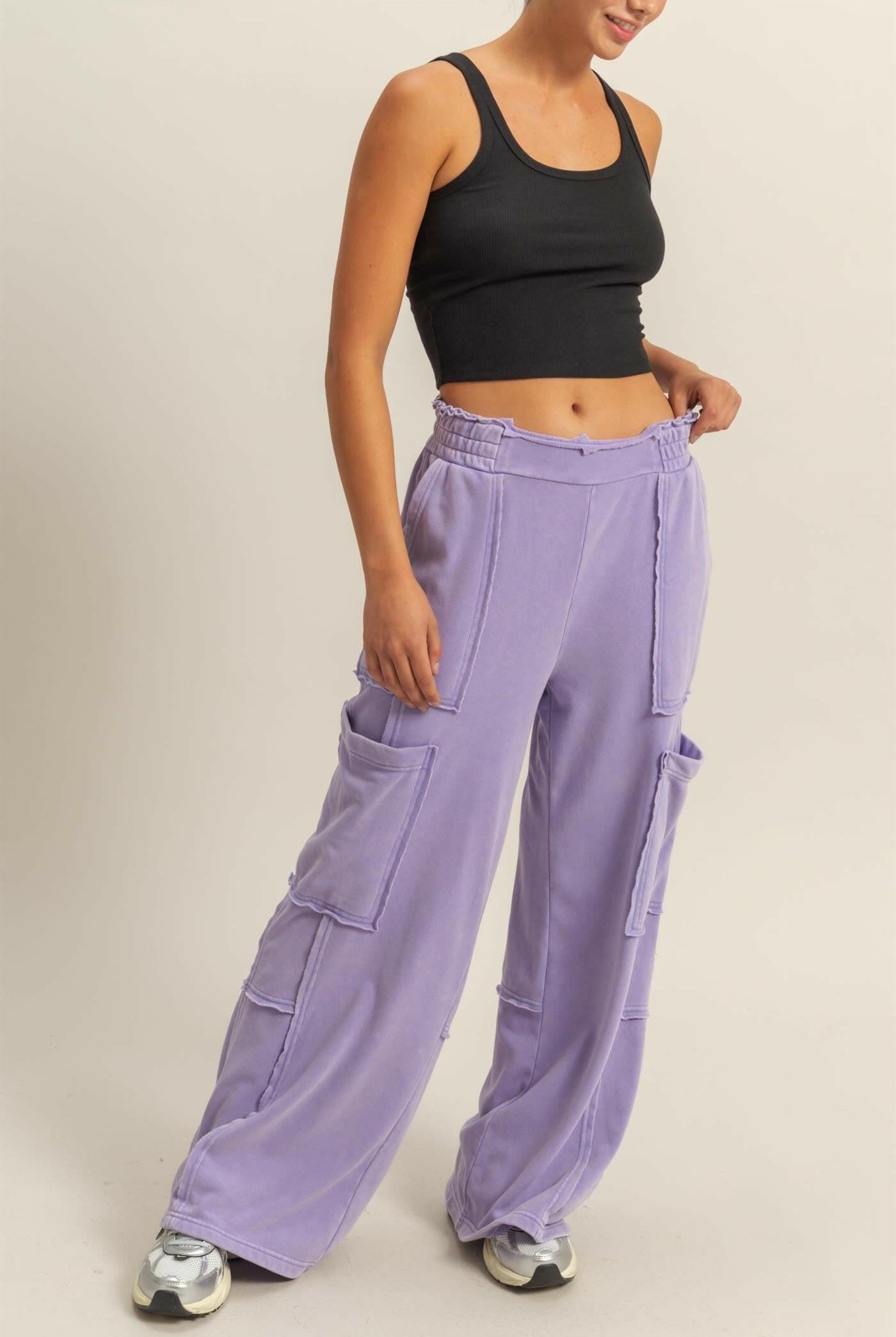 Oversized Utility Sweatpants-Pants-Krush Kandy, Women's Online Fashion Boutique Located in Phoenix, Arizona (Scottsdale Area)