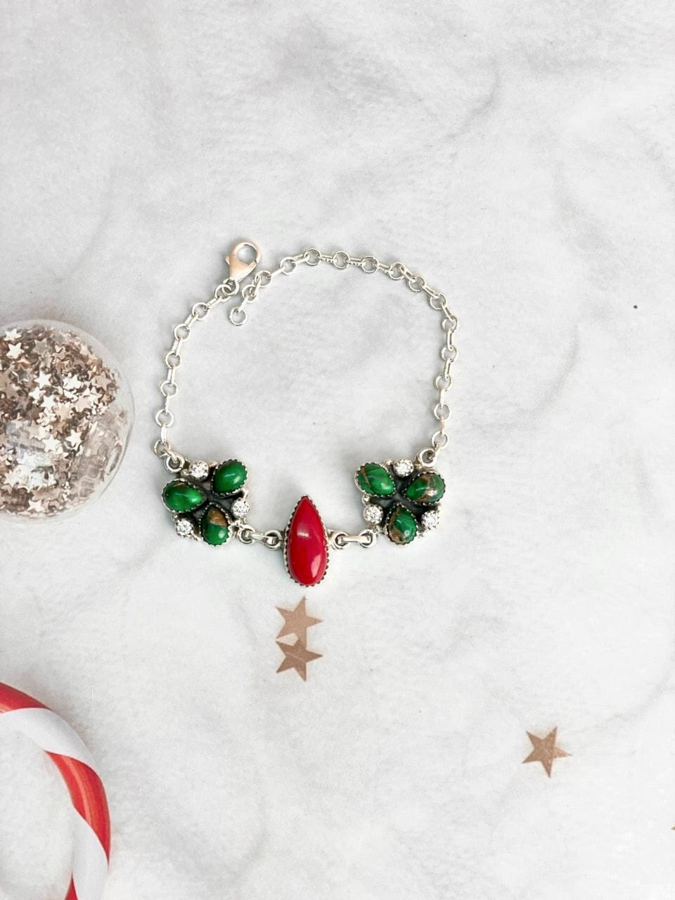Christmas in Kandyland Mistletoe Bracelet-Bracelets-Krush Kandy, Women's Online Fashion Boutique Located in Phoenix, Arizona (Scottsdale Area)
