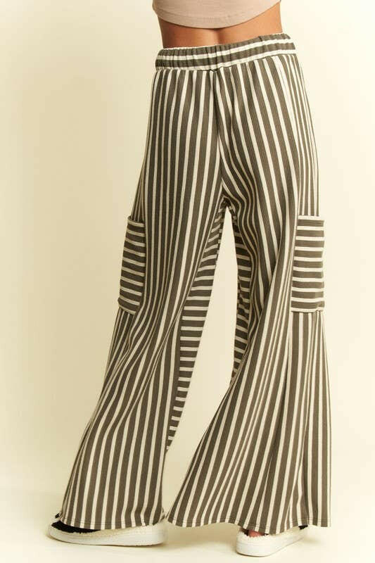 Stripe Wide Leg Pants-PANTS-Krush Kandy, Women's Online Fashion Boutique Located in Phoenix, Arizona (Scottsdale Area)