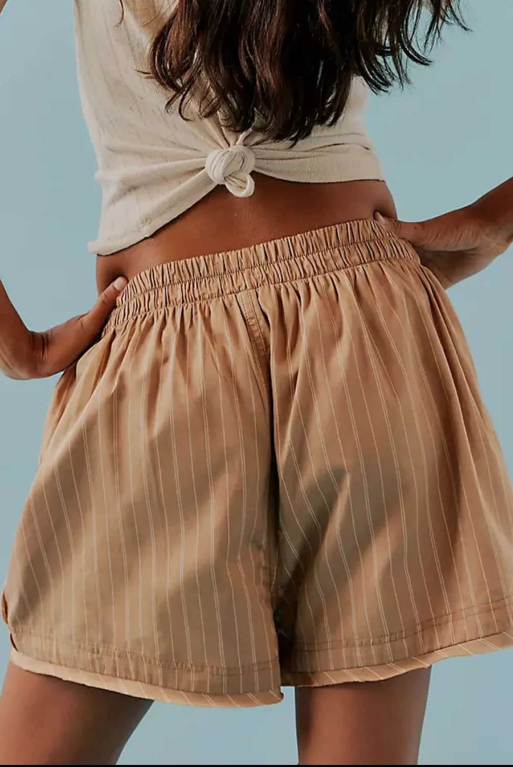 Striped Elastic Waist Shorts-Krush Kandy, Women's Online Fashion Boutique Located in Phoenix, Arizona (Scottsdale Area)