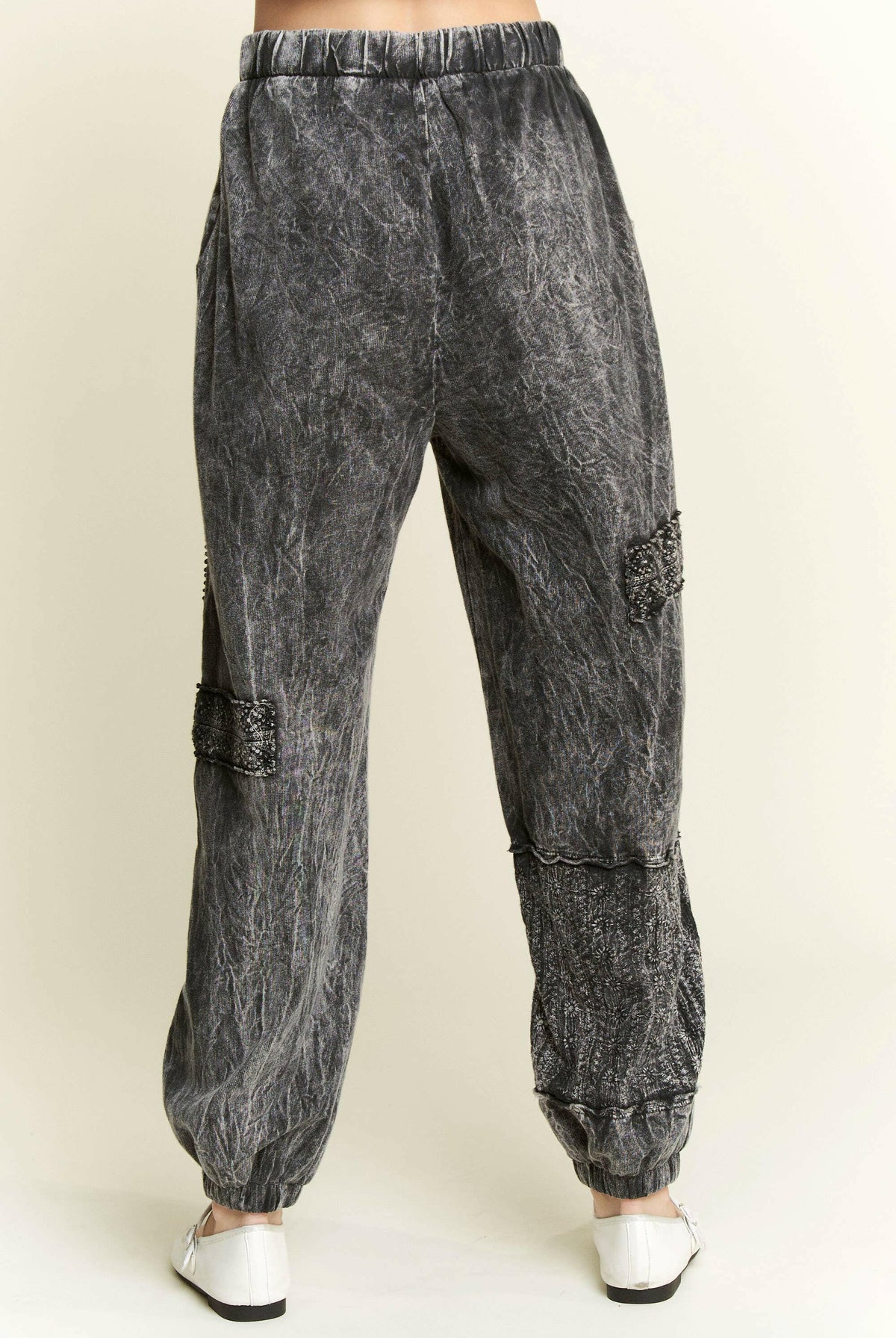 MineralWash Eyelet detailed Boho Joggers-Krush Kandy, Women's Online Fashion Boutique Located in Phoenix, Arizona (Scottsdale Area)
