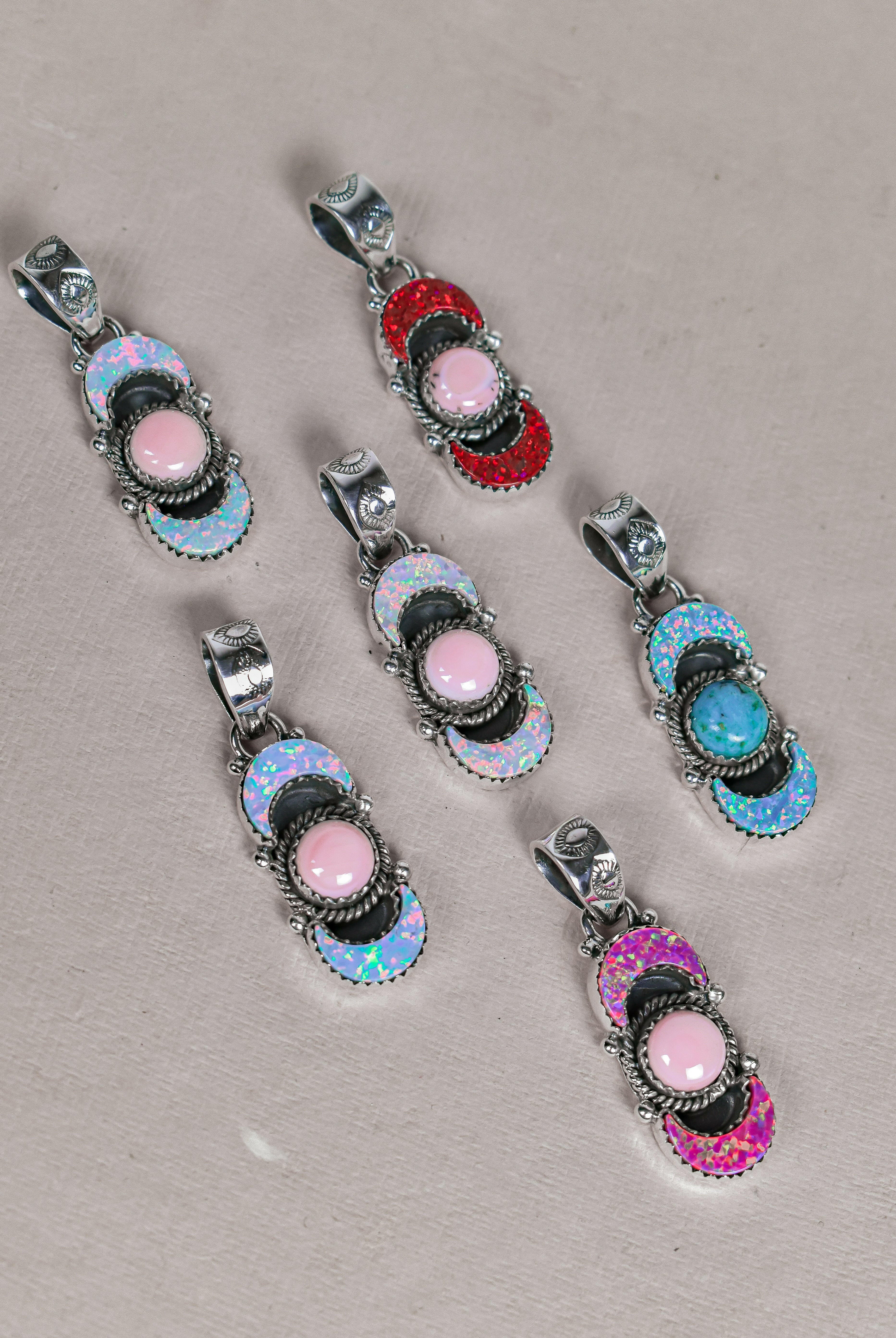 Lunar Crescent Pendant-Pendant Necklaces-Krush Kandy, Women's Online Fashion Boutique Located in Phoenix, Arizona (Scottsdale Area)