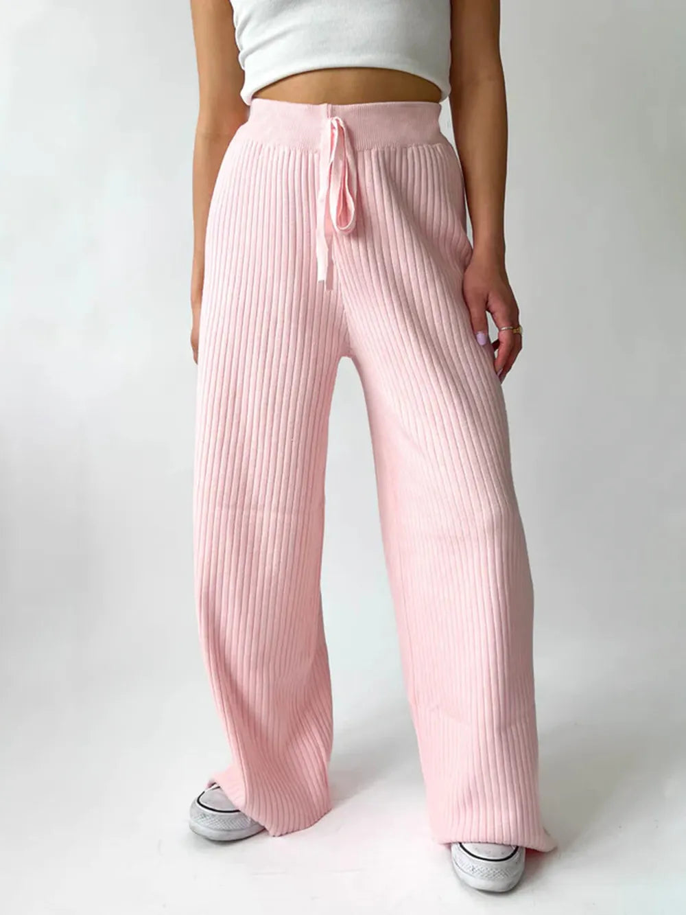 Ribbed Wide Leg Sweater Pants-pants-Krush Kandy, Women's Online Fashion Boutique Located in Phoenix, Arizona (Scottsdale Area)