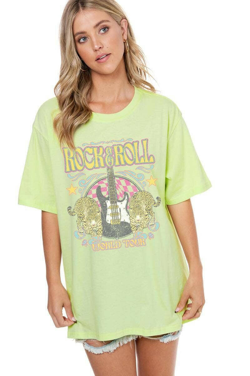 Rock N Roll Worldtour Vintage Graphic Top-Graphic Tees-Krush Kandy, Women's Online Fashion Boutique Located in Phoenix, Arizona (Scottsdale Area)