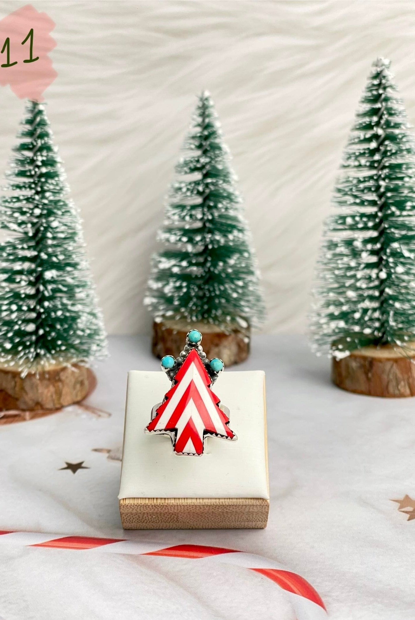 Holly Jolly Red & White Christmas Rings-Rings-Krush Kandy, Women's Online Fashion Boutique Located in Phoenix, Arizona (Scottsdale Area)