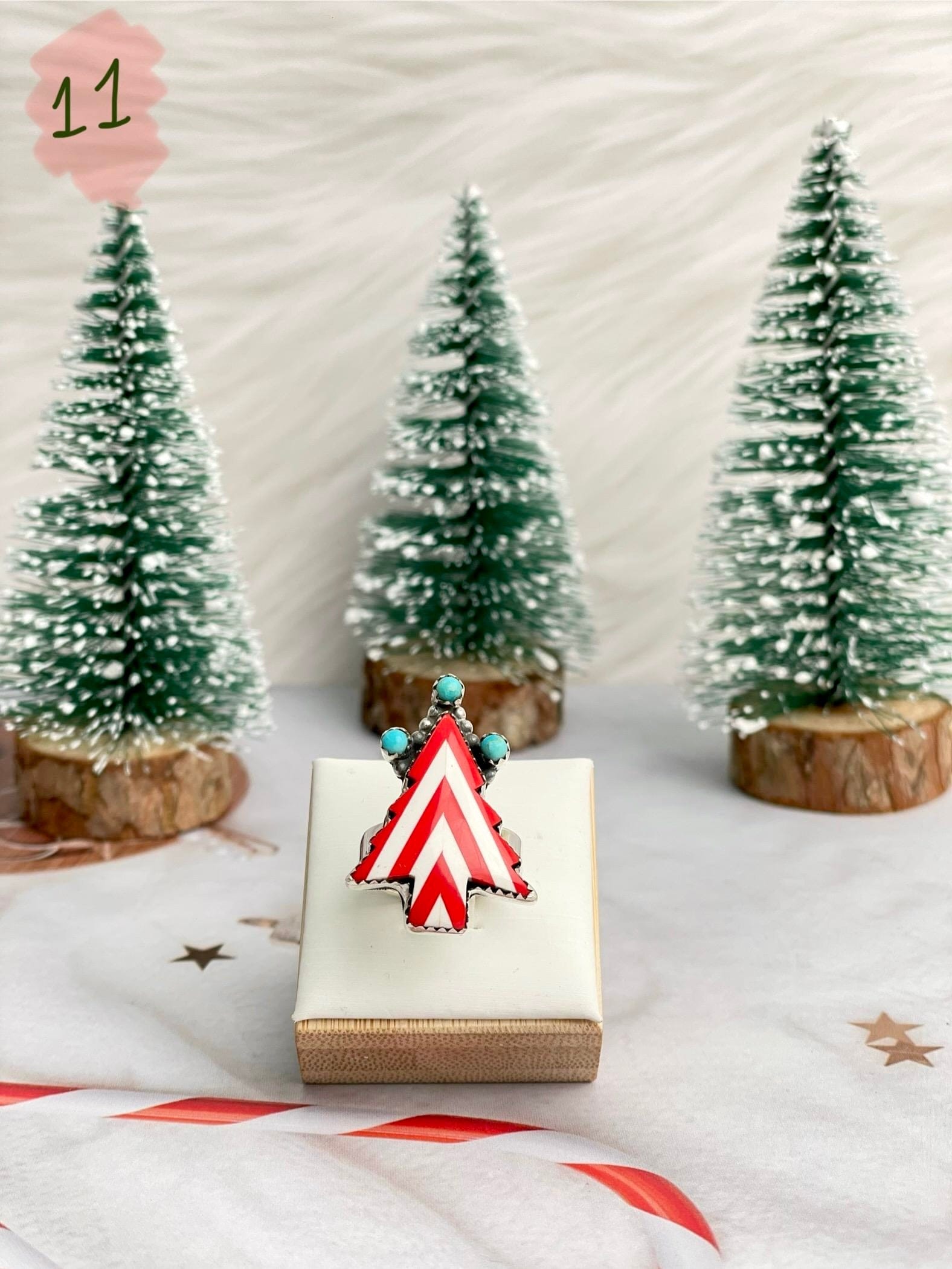 Holly Jolly Red & White Christmas Rings-Rings-Krush Kandy, Women's Online Fashion Boutique Located in Phoenix, Arizona (Scottsdale Area)