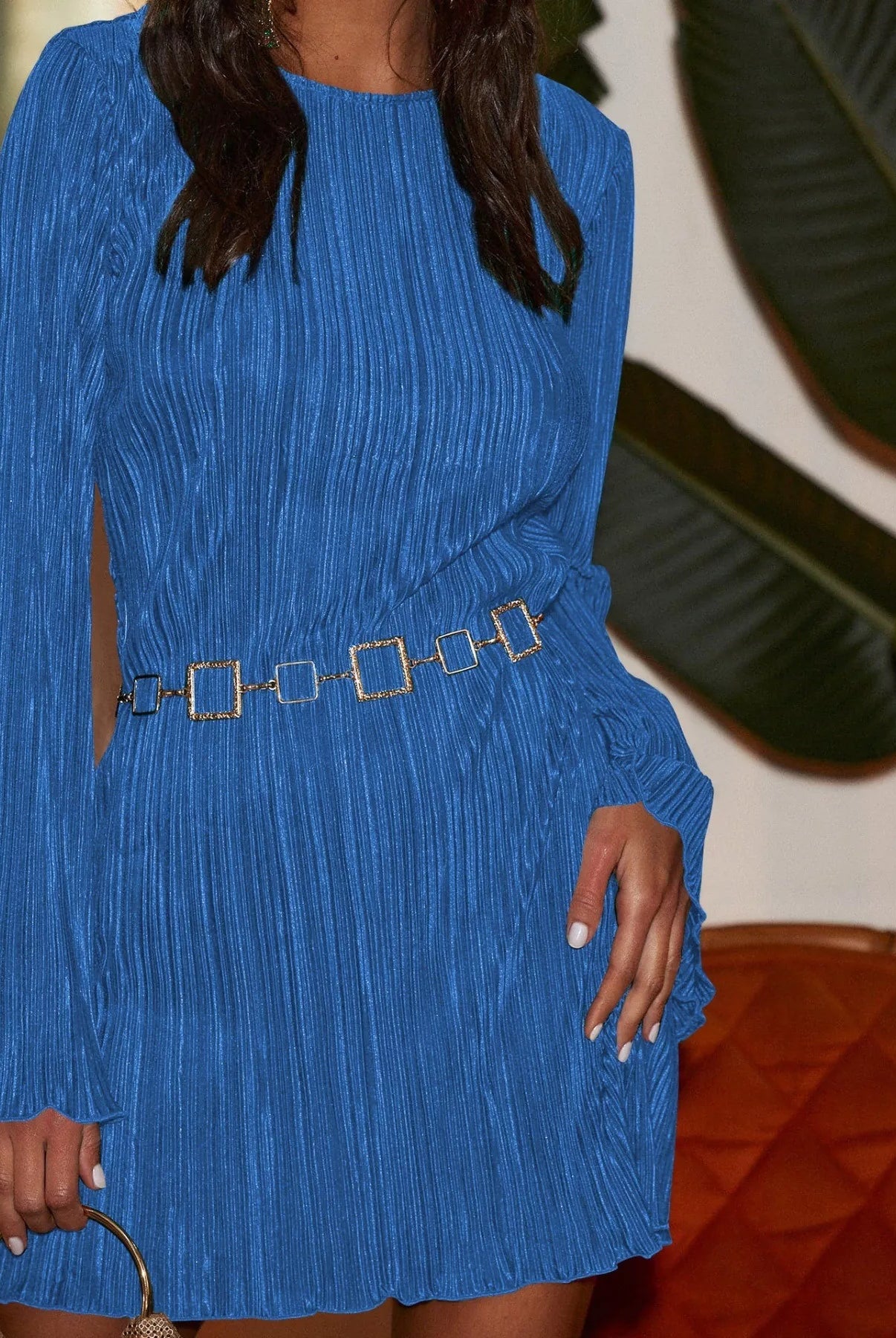 Cutout Back Flare Sleeve Dress-Dresses-Krush Kandy, Women's Online Fashion Boutique Located in Phoenix, Arizona (Scottsdale Area)