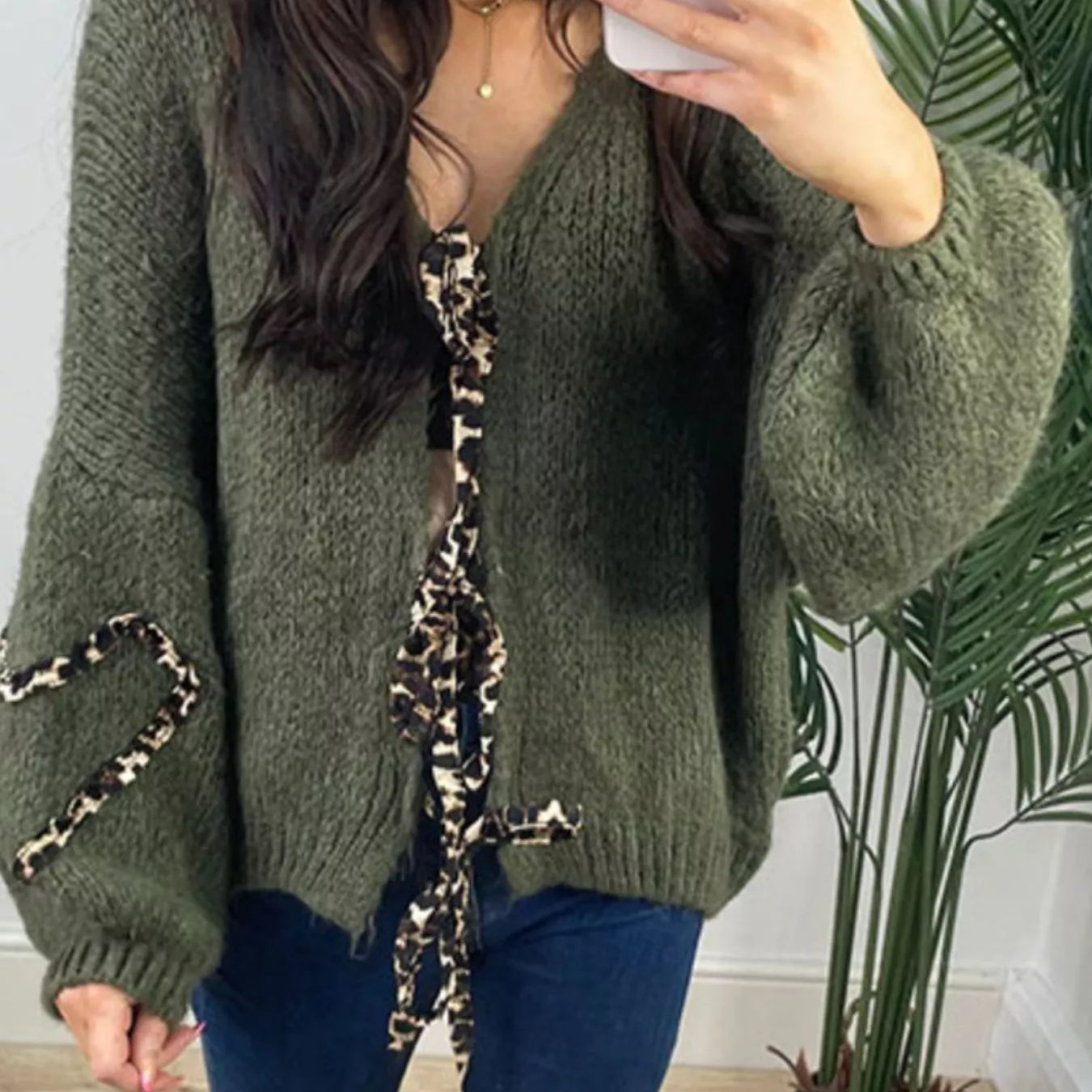 Tie Front Long Sleeve Sweater-Krush Kandy, Women's Online Fashion Boutique Located in Phoenix, Arizona (Scottsdale Area)