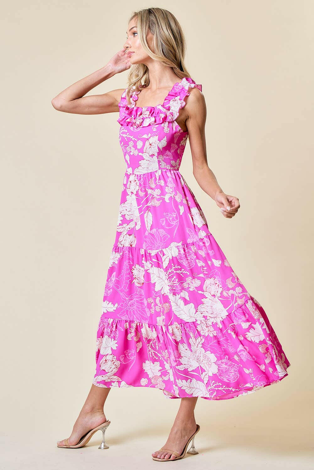 Southern Belle Blooms Dress-Dresses-Krush Kandy, Women's Online Fashion Boutique Located in Phoenix, Arizona (Scottsdale Area)