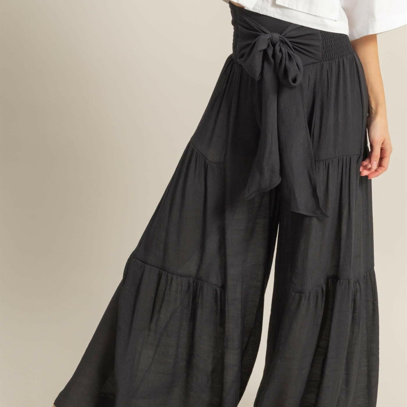 Boho Breeze Tiered Palazzo Pants S-3X-Pants-Krush Kandy, Women's Online Fashion Boutique Located in Phoenix, Arizona (Scottsdale Area)