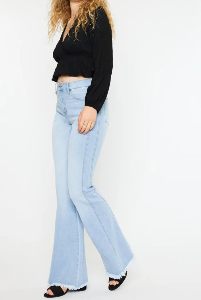 Kancan High Rise Curvy Flare Jeans-Denim-Krush Kandy, Women's Online Fashion Boutique Located in Phoenix, Arizona (Scottsdale Area)