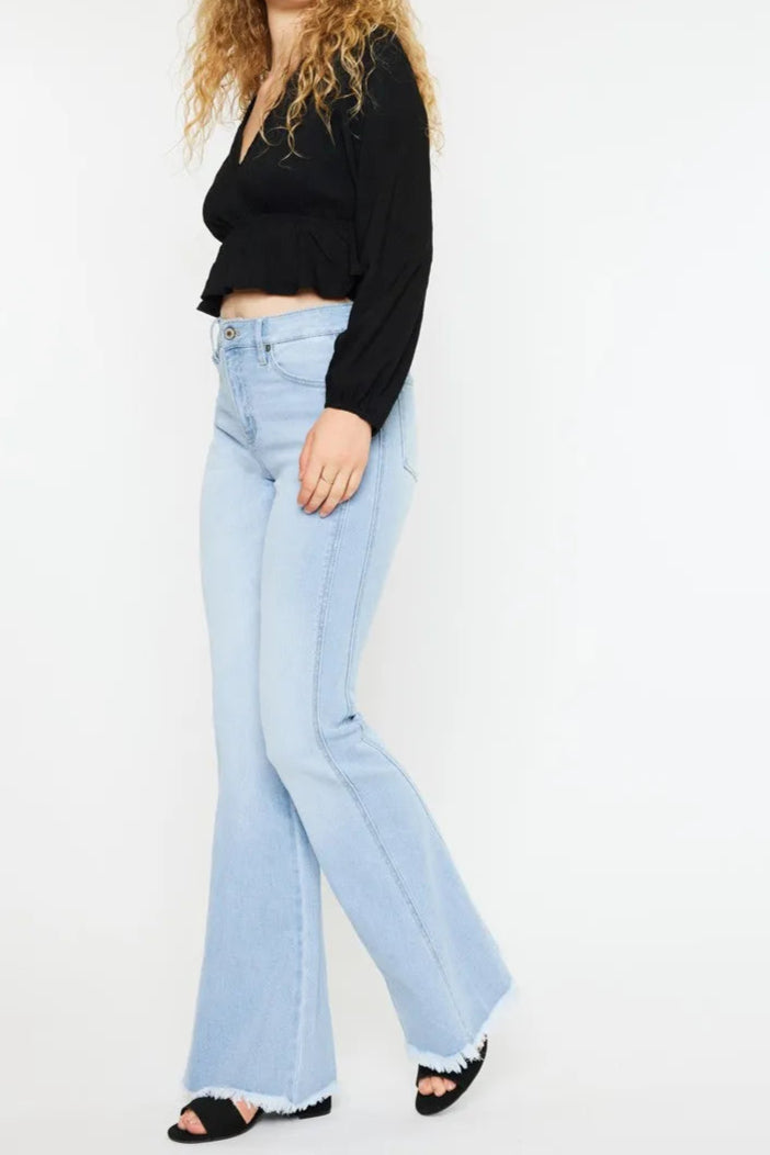 Kancan High Rise Curvy Flare Jeans-Denim-Krush Kandy, Women's Online Fashion Boutique Located in Phoenix, Arizona (Scottsdale Area)