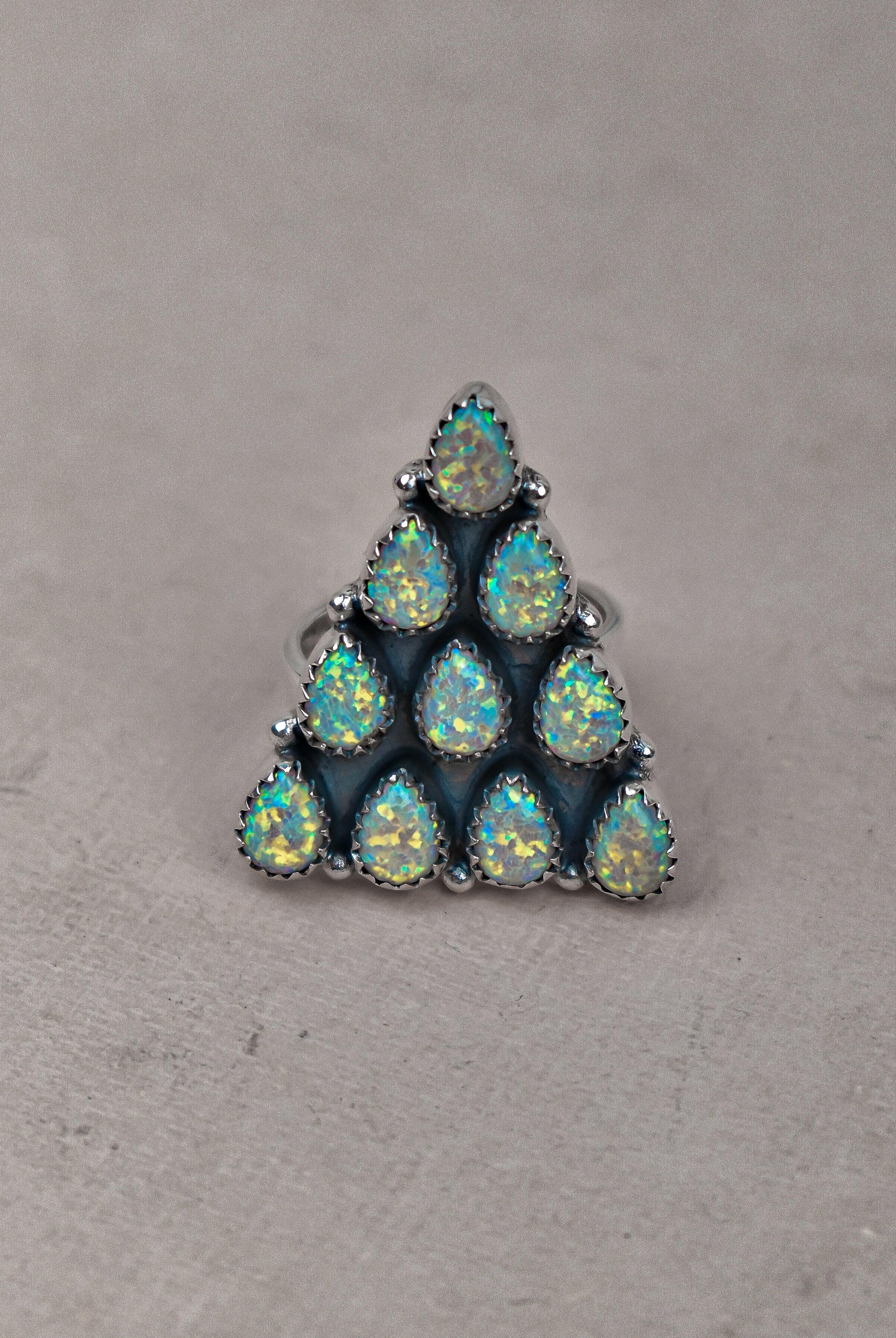 Pyramid Prism Gemstone Ring-Cluster Rings-Krush Kandy, Women's Online Fashion Boutique Located in Phoenix, Arizona (Scottsdale Area)