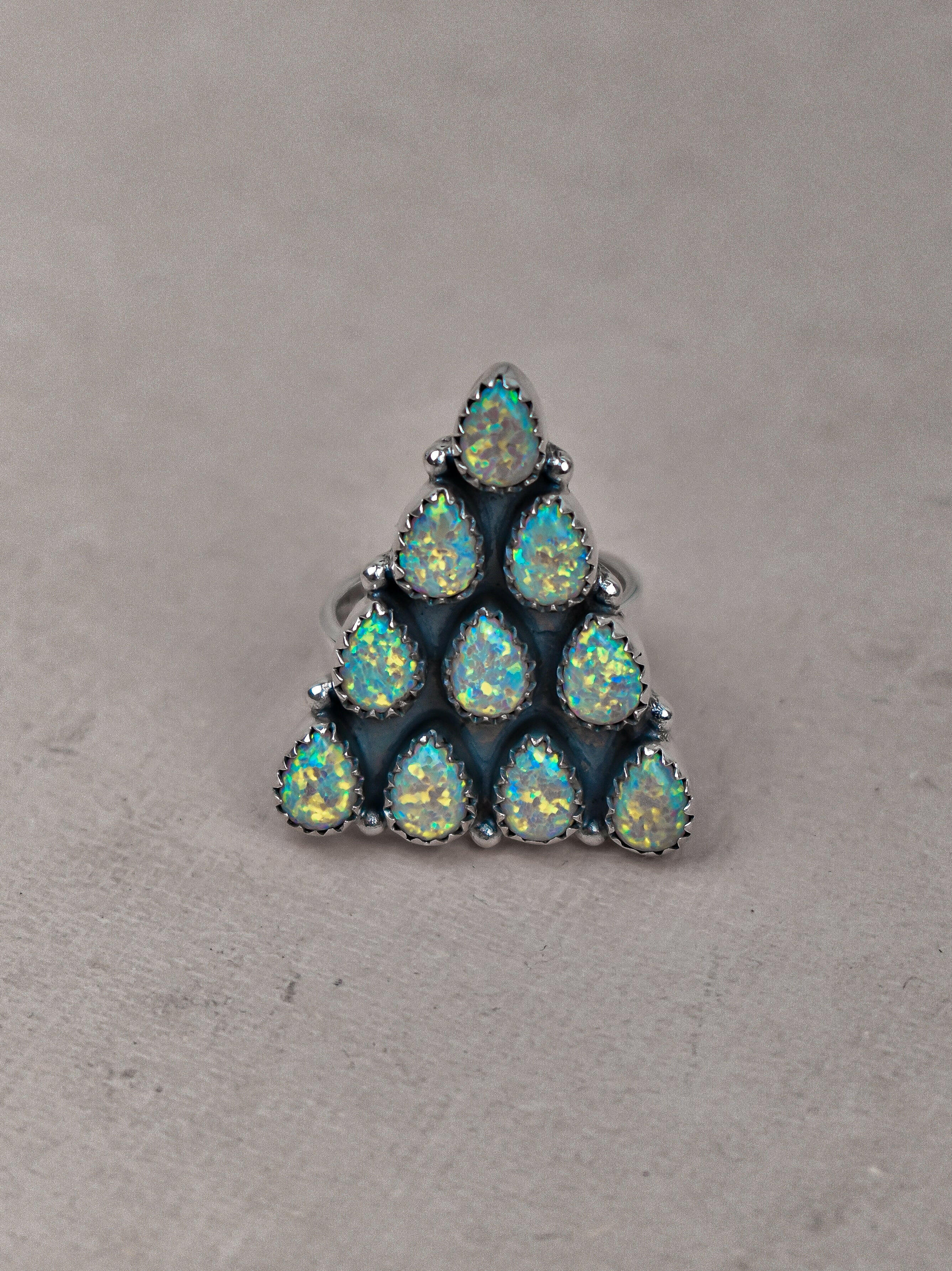 Pyramid Prism Gemstone Ring-Cluster Rings-Krush Kandy, Women's Online Fashion Boutique Located in Phoenix, Arizona (Scottsdale Area)