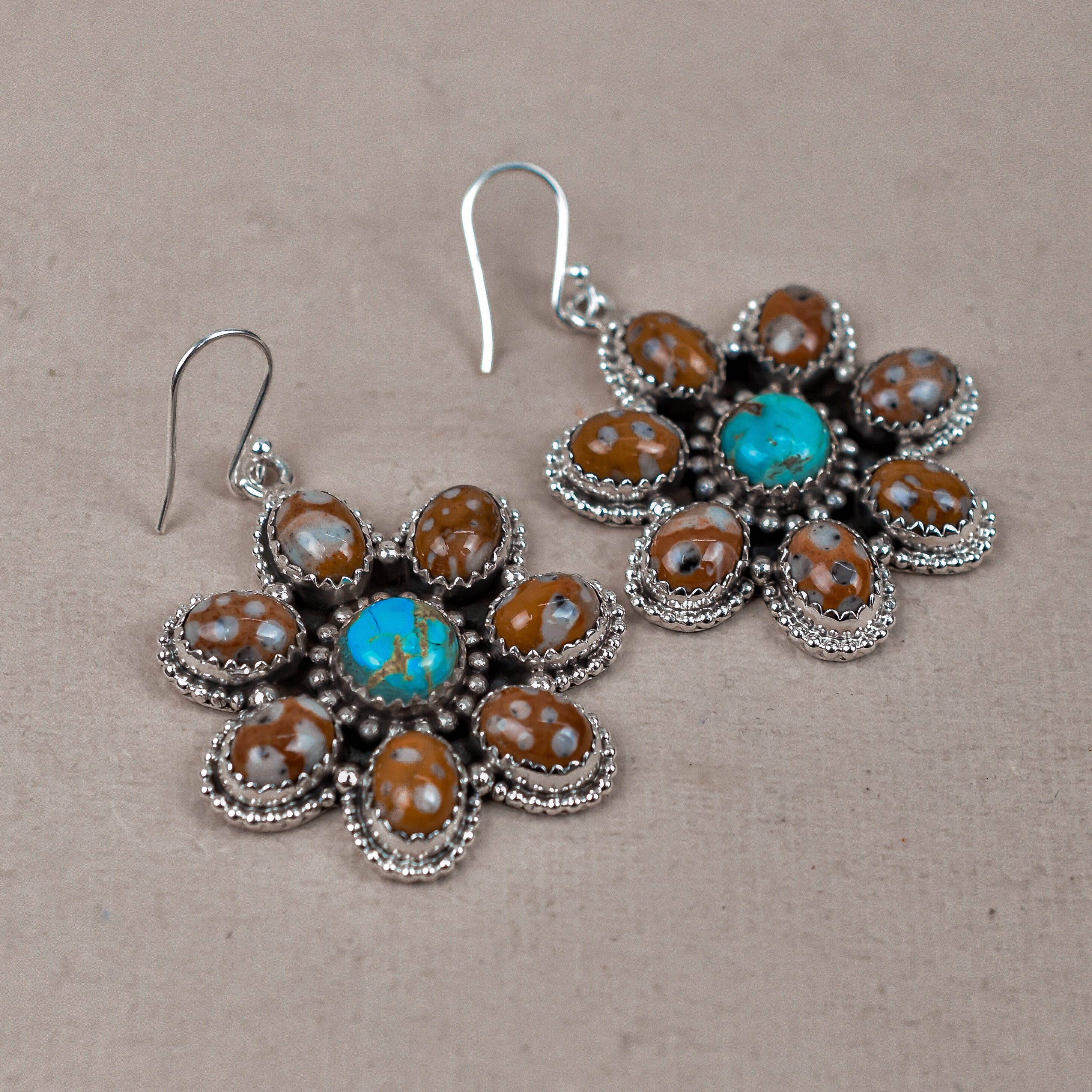 Bambi With Turquoise Earrings-Earrings-Krush Kandy, Women's Online Fashion Boutique Located in Phoenix, Arizona (Scottsdale Area)