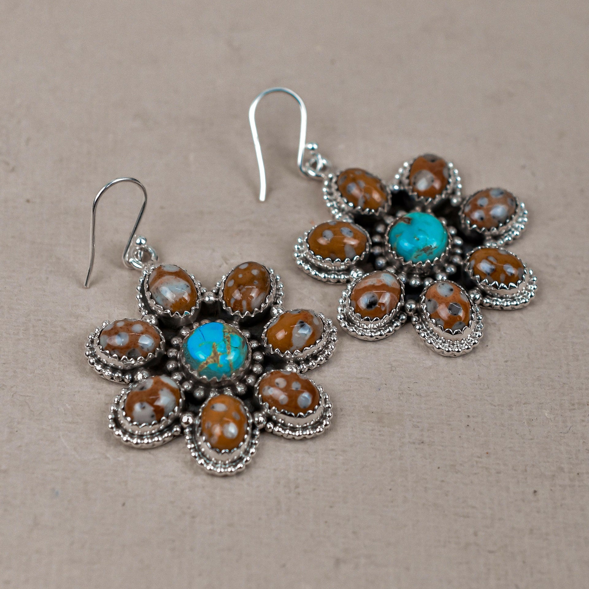 Bambi With Turquoise Earrings-Drop Earrings-Krush Kandy, Women's Online Fashion Boutique Located in Phoenix, Arizona (Scottsdale Area)