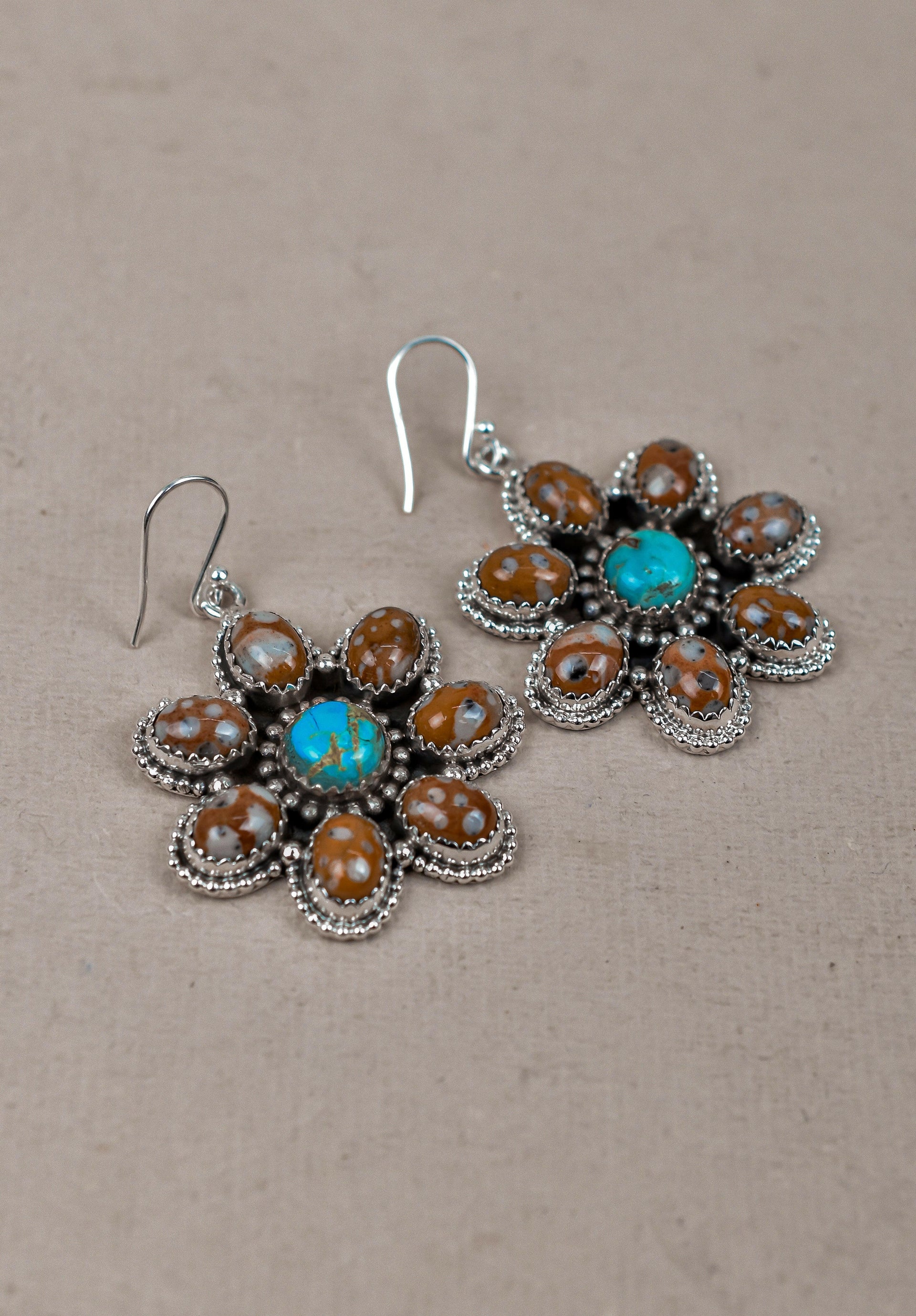 Bambi With Turquoise Earrings-Drop Earrings-Krush Kandy, Women's Online Fashion Boutique Located in Phoenix, Arizona (Scottsdale Area)