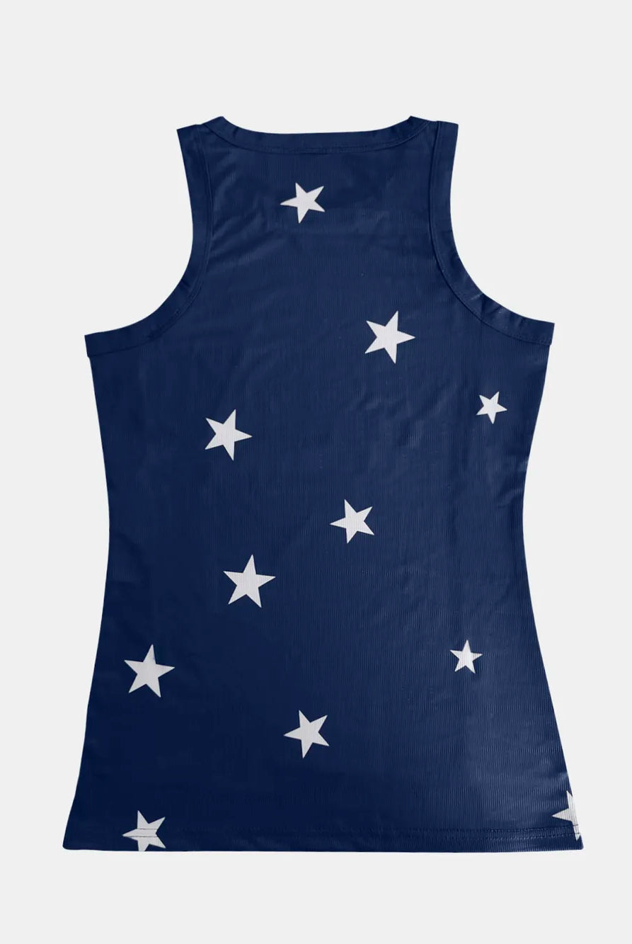 Full Size Star Round Neck Tank-Tops-Krush Kandy, Women's Online Fashion Boutique Located in Phoenix, Arizona (Scottsdale Area)