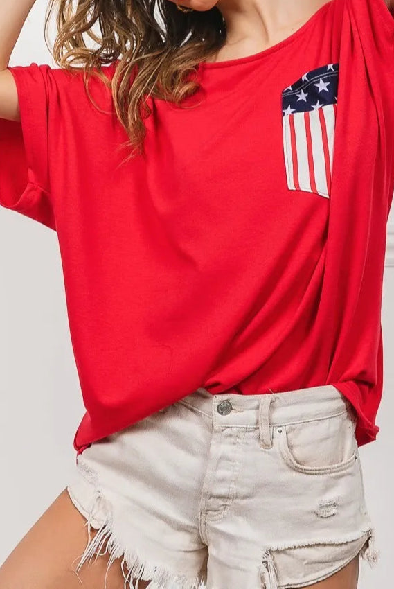 BiBi French Terry With Front Pocket Dolman Sleeves Top-Tops-Krush Kandy, Women's Online Fashion Boutique Located in Phoenix, Arizona (Scottsdale Area)