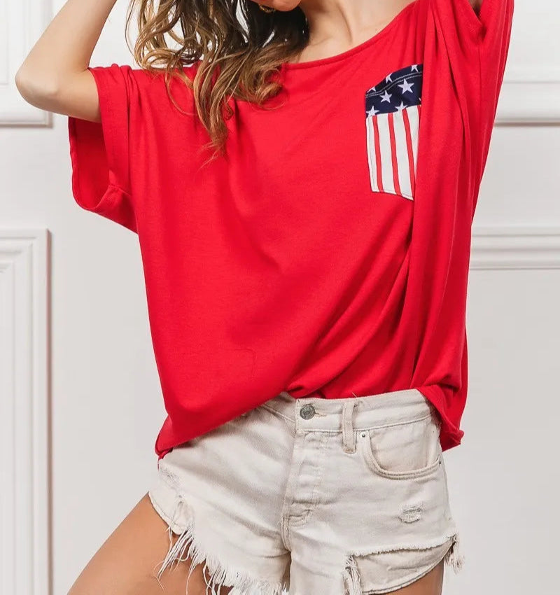 BiBi French Terry With Front Pocket Dolman Sleeves Top-Tops-Krush Kandy, Women's Online Fashion Boutique Located in Phoenix, Arizona (Scottsdale Area)