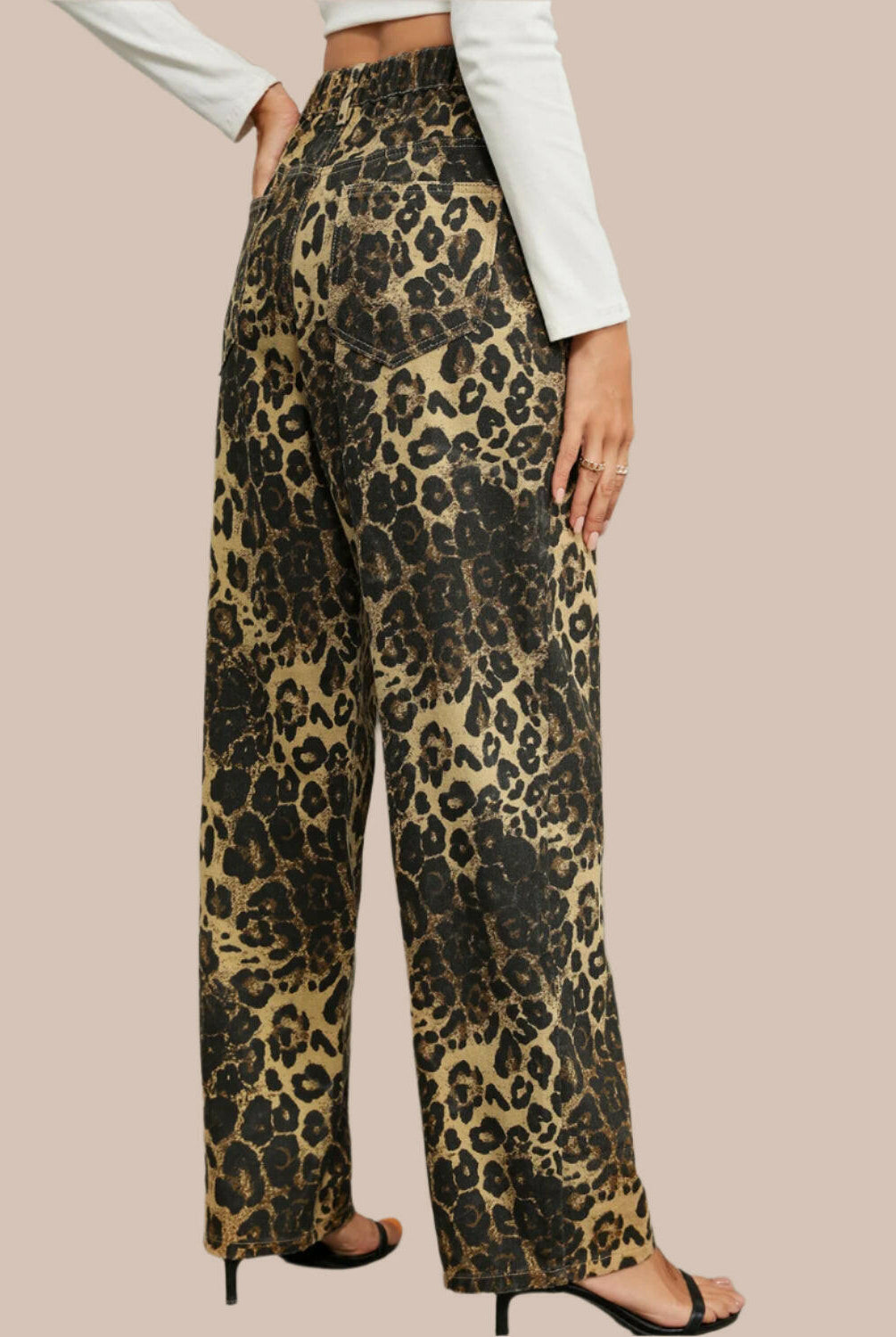 Wild Side Leopard Print Pants-Denim-Krush Kandy, Women's Online Fashion Boutique Located in Phoenix, Arizona (Scottsdale Area)