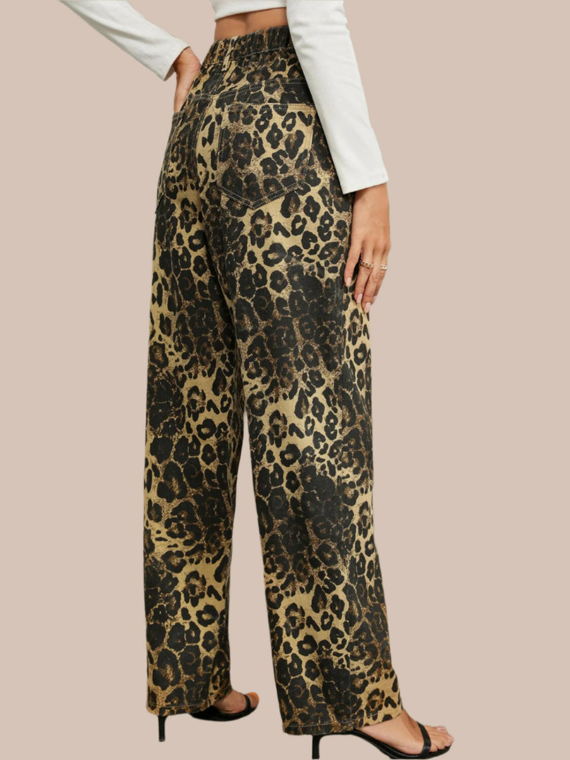 Wild Side Leopard Print Pants-Denim-Krush Kandy, Women's Online Fashion Boutique Located in Phoenix, Arizona (Scottsdale Area)