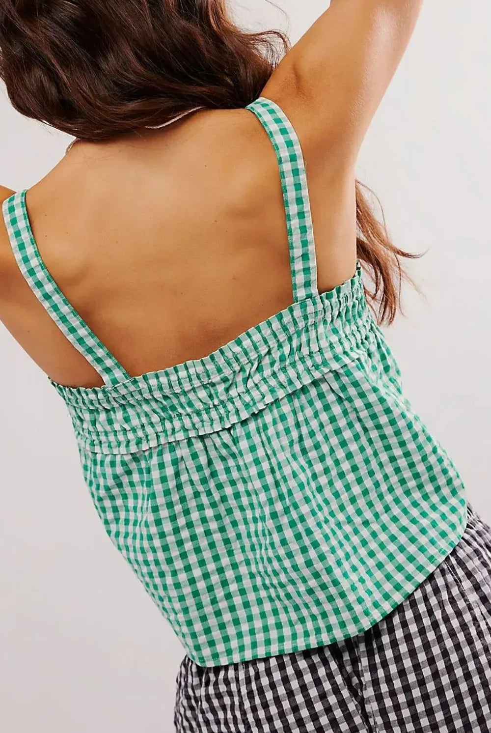 Tied Front Textured Square Neck Cami-Krush Kandy, Women's Online Fashion Boutique Located in Phoenix, Arizona (Scottsdale Area)