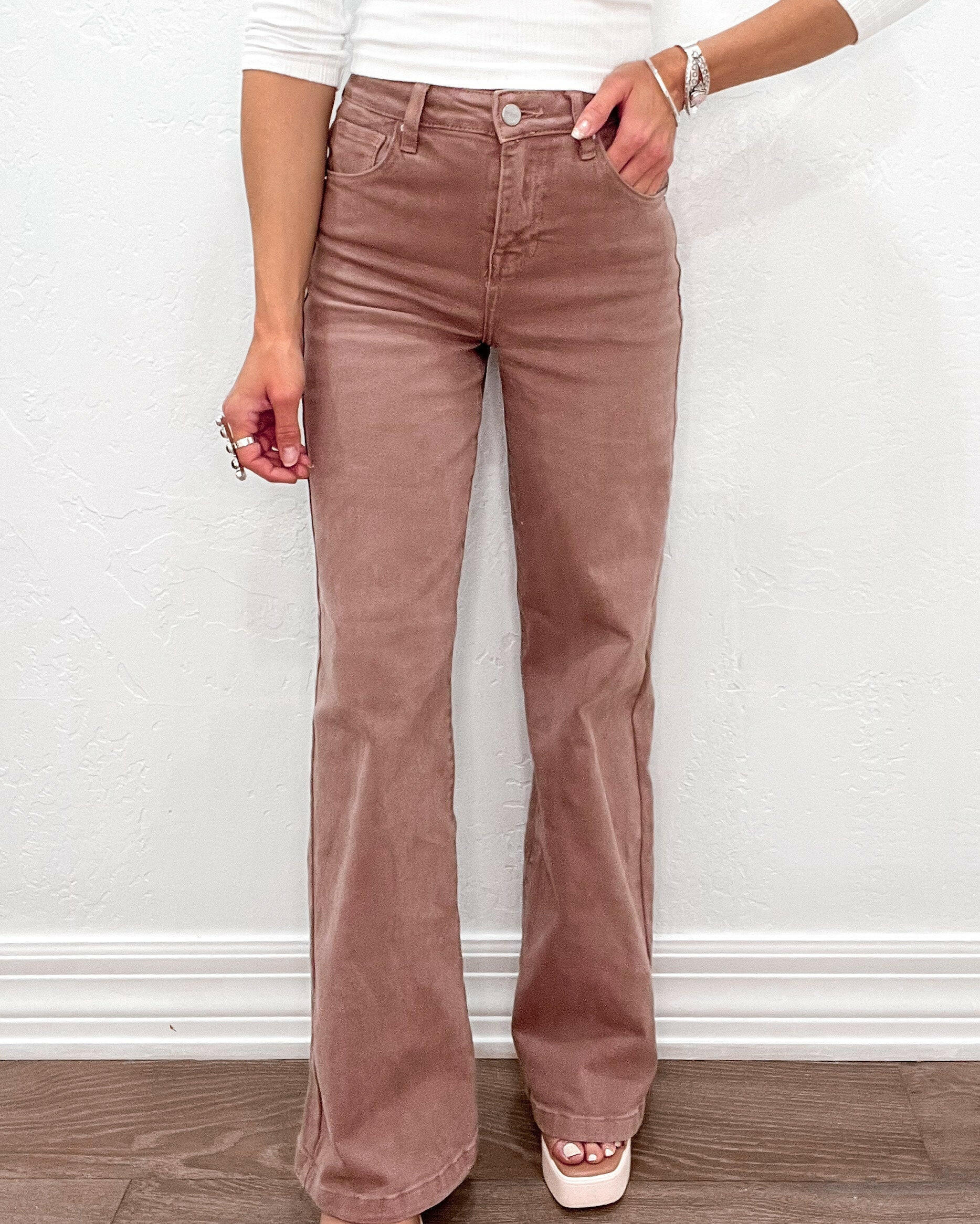 FALL RISEN High Rise Non Distressed 90's Wide Leg-Jeans-Krush Kandy, Women's Online Fashion Boutique Located in Phoenix, Arizona (Scottsdale Area)