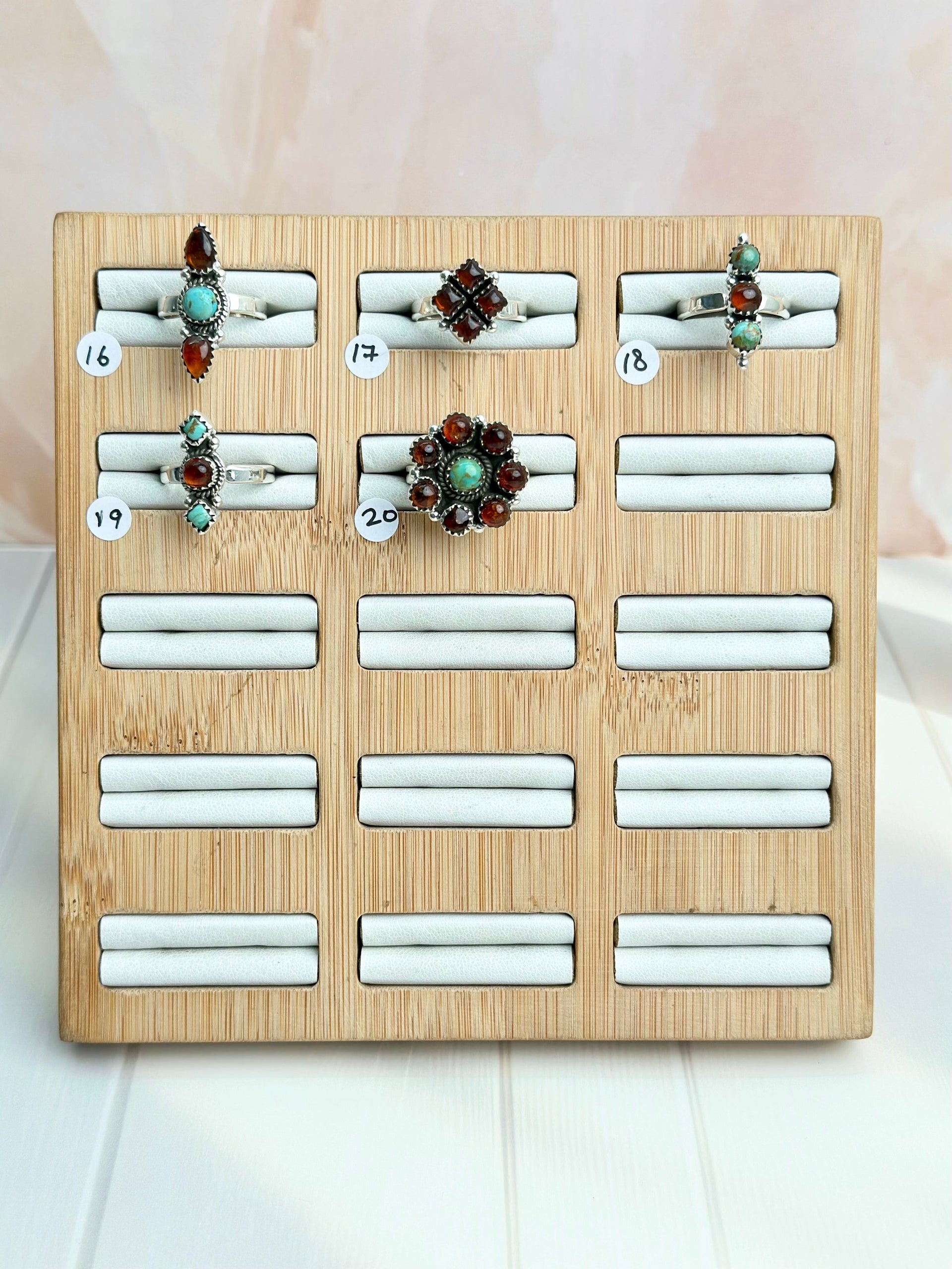 Amber & Turquoise One of a Kind Rings-Rings-Krush Kandy, Women's Online Fashion Boutique Located in Phoenix, Arizona (Scottsdale Area)