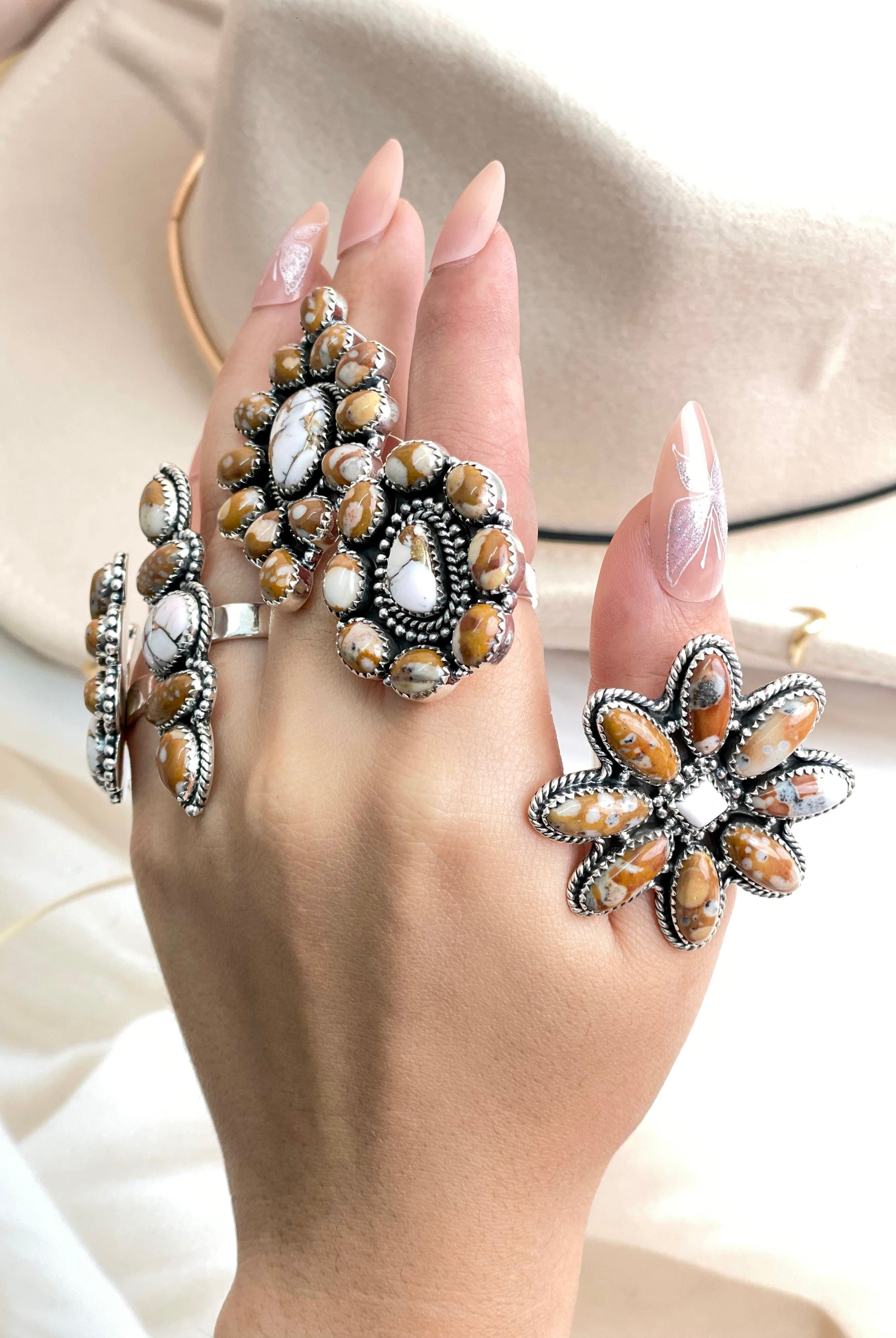 Angel Dahlia & Deer Fawn Rings no1-Rings-Krush Kandy, Women's Online Fashion Boutique Located in Phoenix, Arizona (Scottsdale Area)