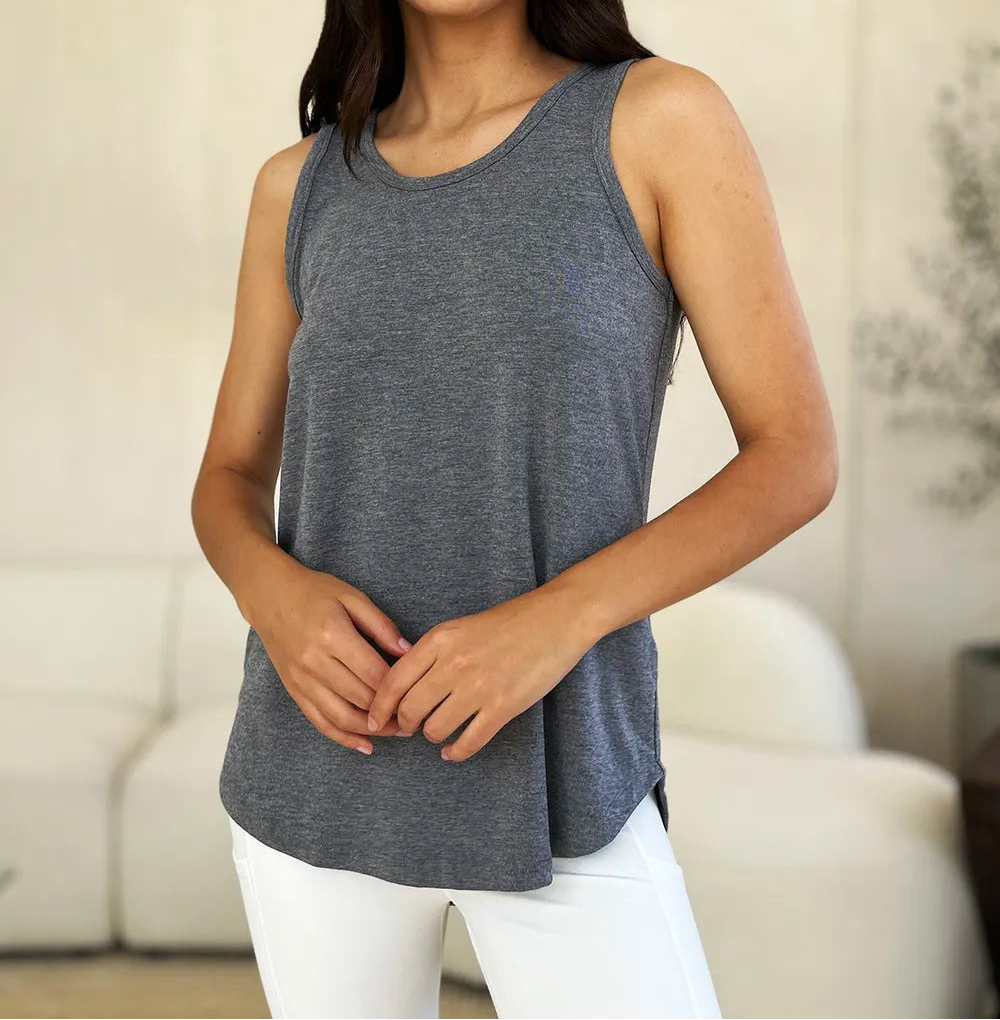 Basic Bae Full Size Round Neck Curved Hem Tank-Tops-Krush Kandy, Women's Online Fashion Boutique Located in Phoenix, Arizona (Scottsdale Area)