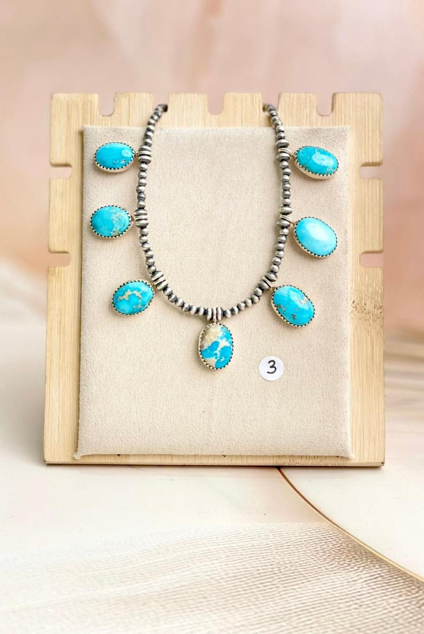 Desert Pearl White Water Turquoise Necklaces-Necklaces-Krush Kandy, Women's Online Fashion Boutique Located in Phoenix, Arizona (Scottsdale Area)